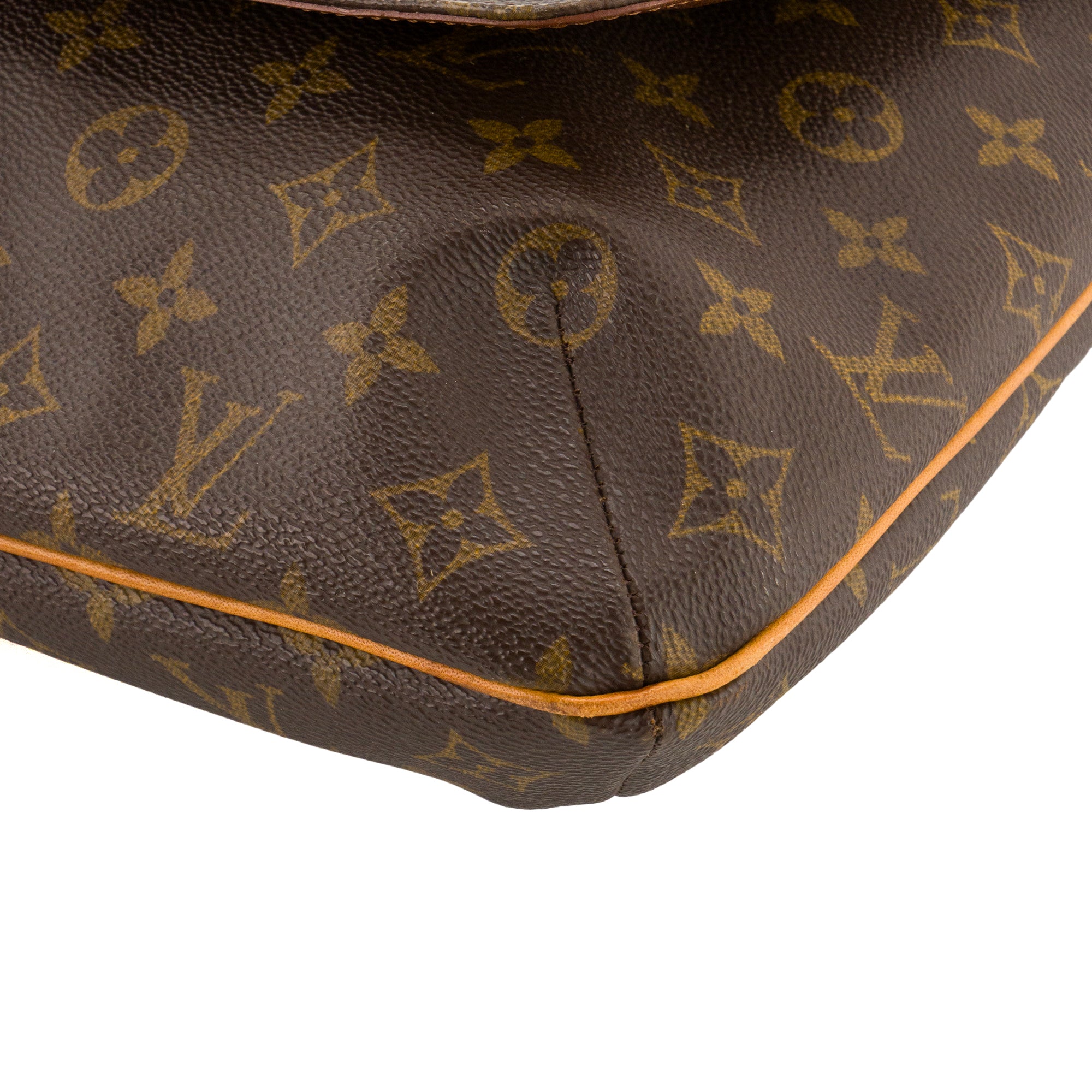 LOUIS VUITTON - Sac à bandoulière Musette GM Louis Vuitton en toile enduite monogrammée