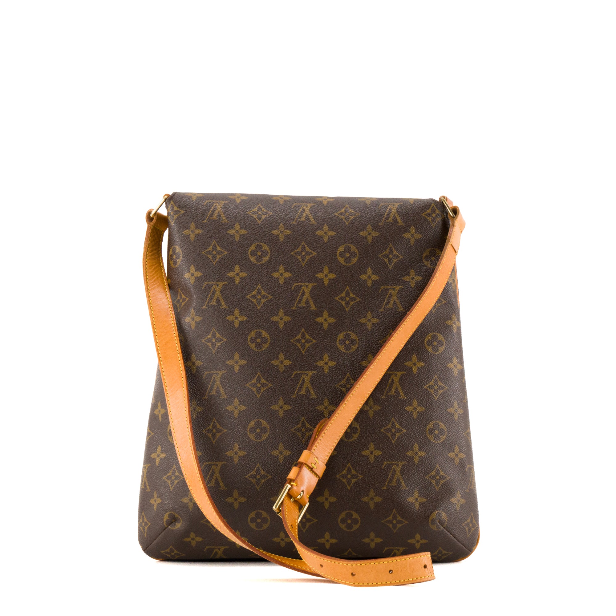 LOUIS VUITTON - Sac à bandoulière Musette GM Louis Vuitton en toile enduite monogrammée