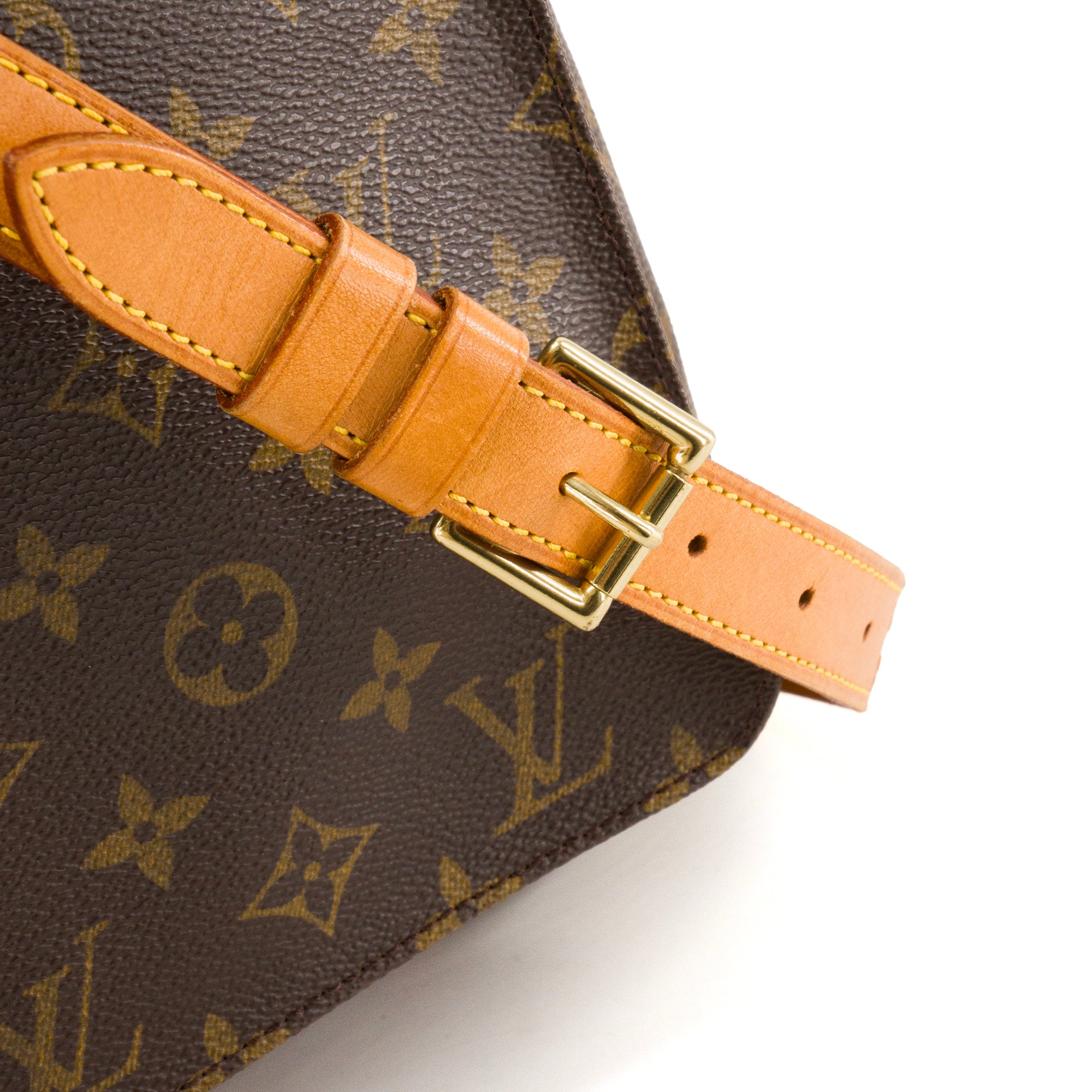LOUIS VUITTON - Sac à bandoulière Musette GM Louis Vuitton en toile enduite monogrammée