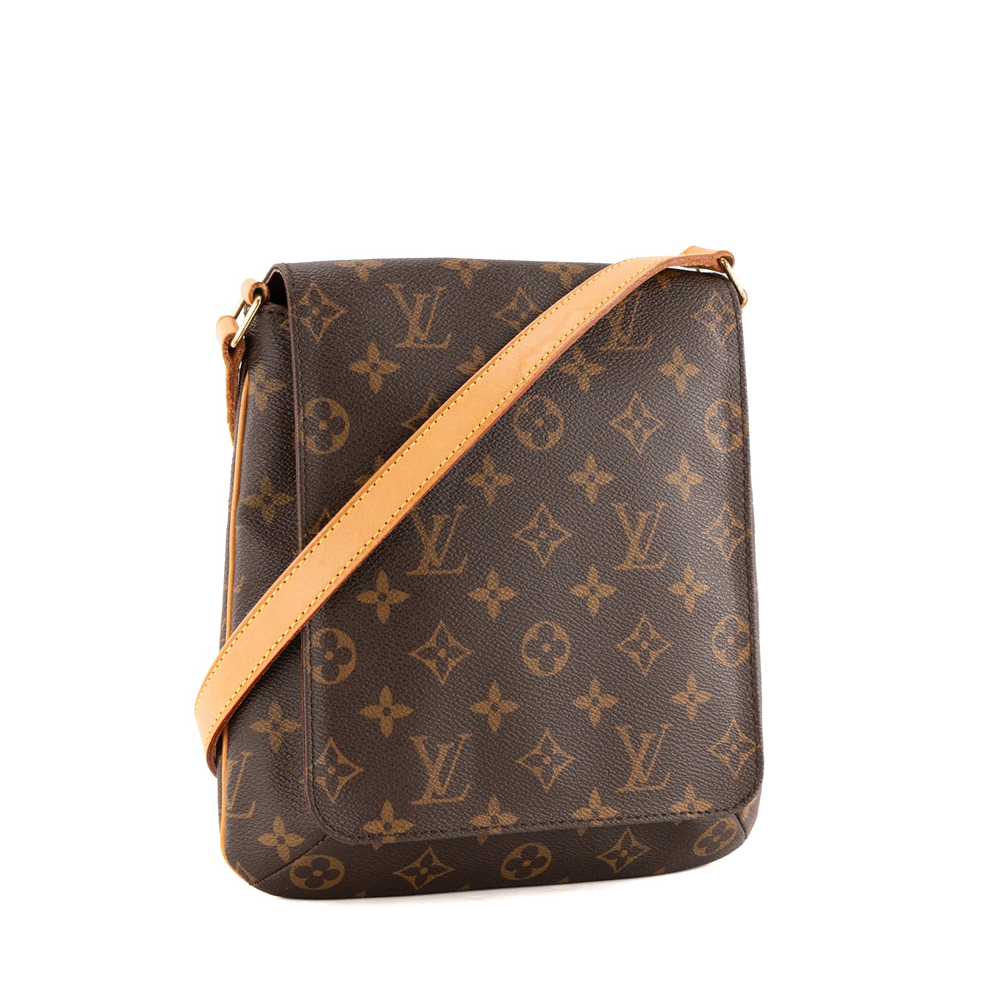 LOUIS VUITTON - Sac à bandoulière Musette Salsa Louis Vuitton en toile enduite monogrammée vintage