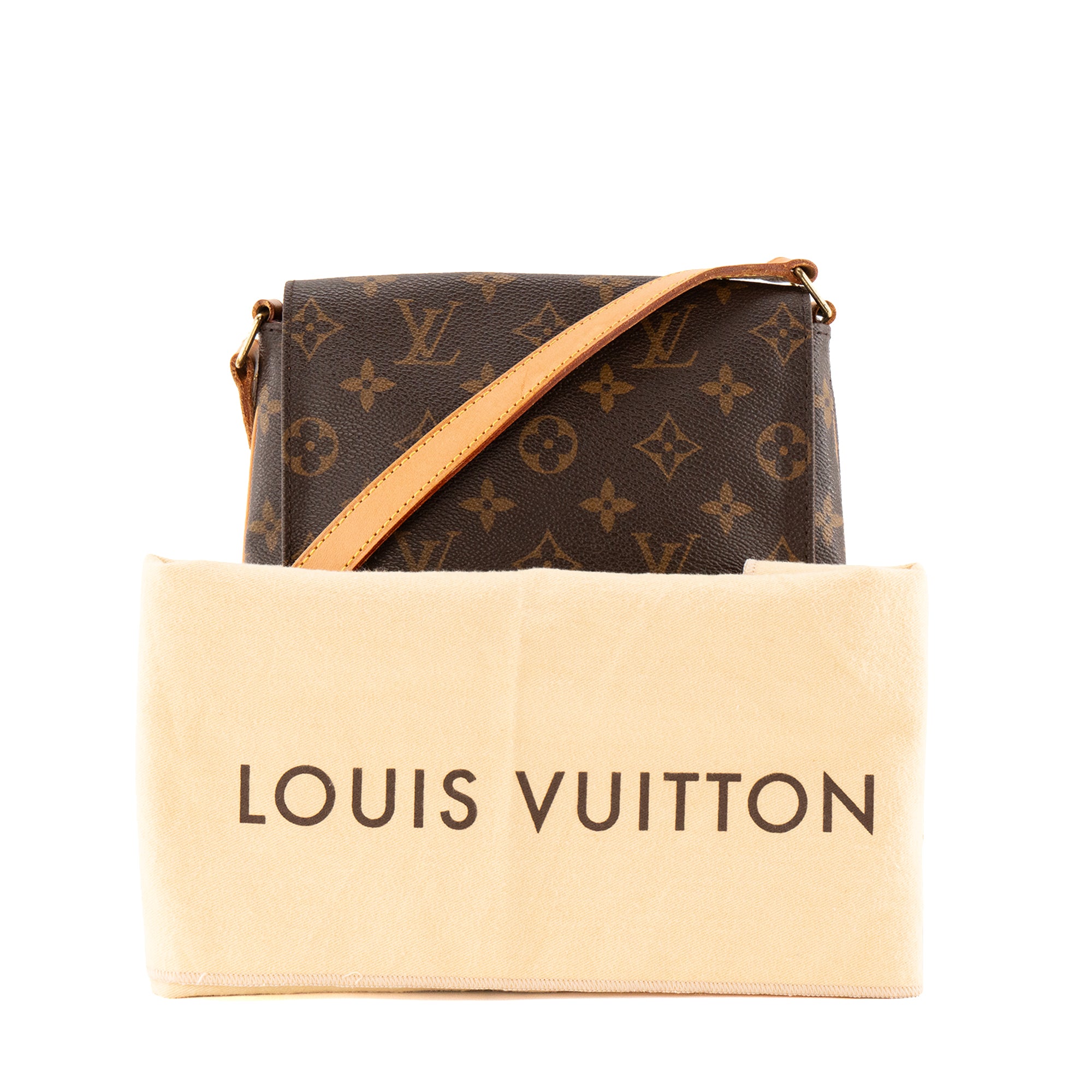 LOUIS VUITTON - Sac à bandoulière Musette Salsa Louis Vuitton en toile enduite monogrammée vintage
