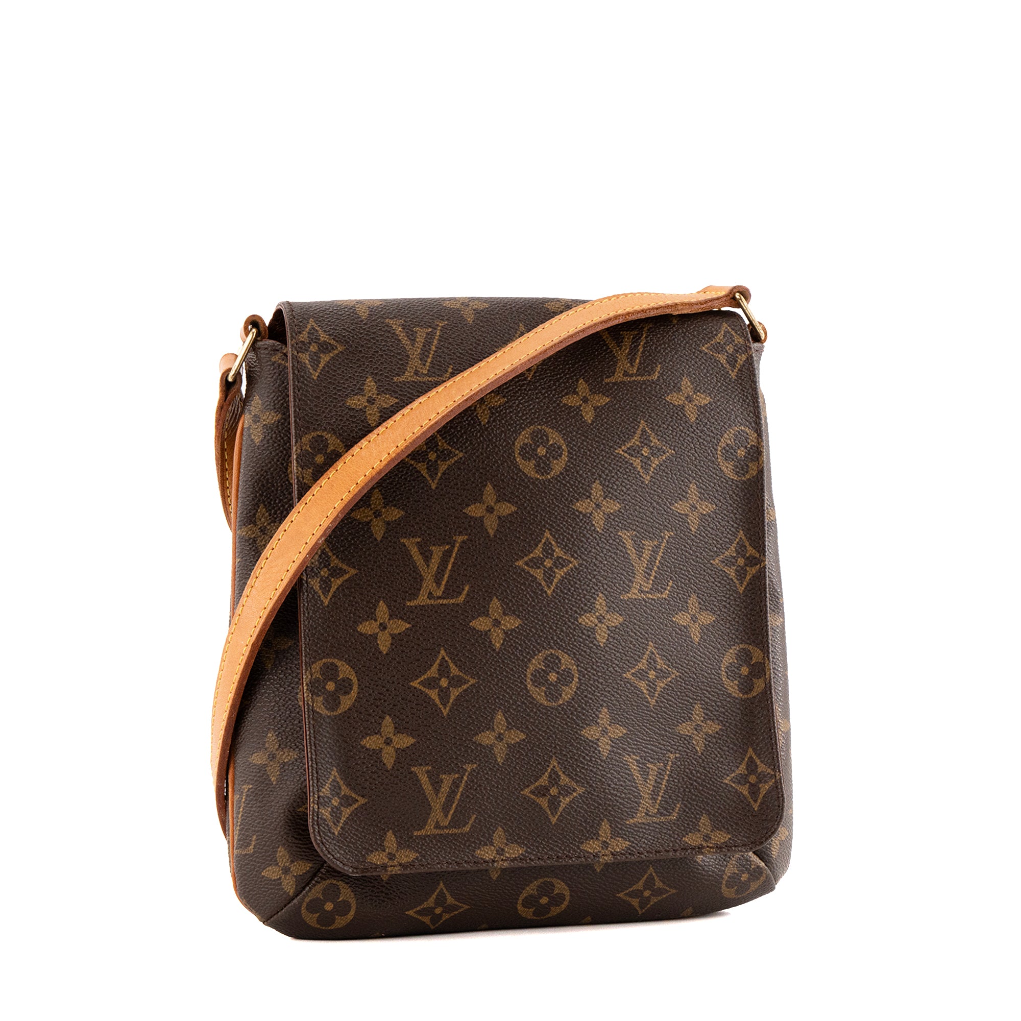 LOUIS VUITTON - Sac à bandoulière Musette Salsa Louis Vuitton en toile enduite monogrammée vintage