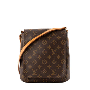 LOUIS VUITTON - Sac à bandoulière Musette Salsa Louis Vuitton en toile enduite monogrammée vintage