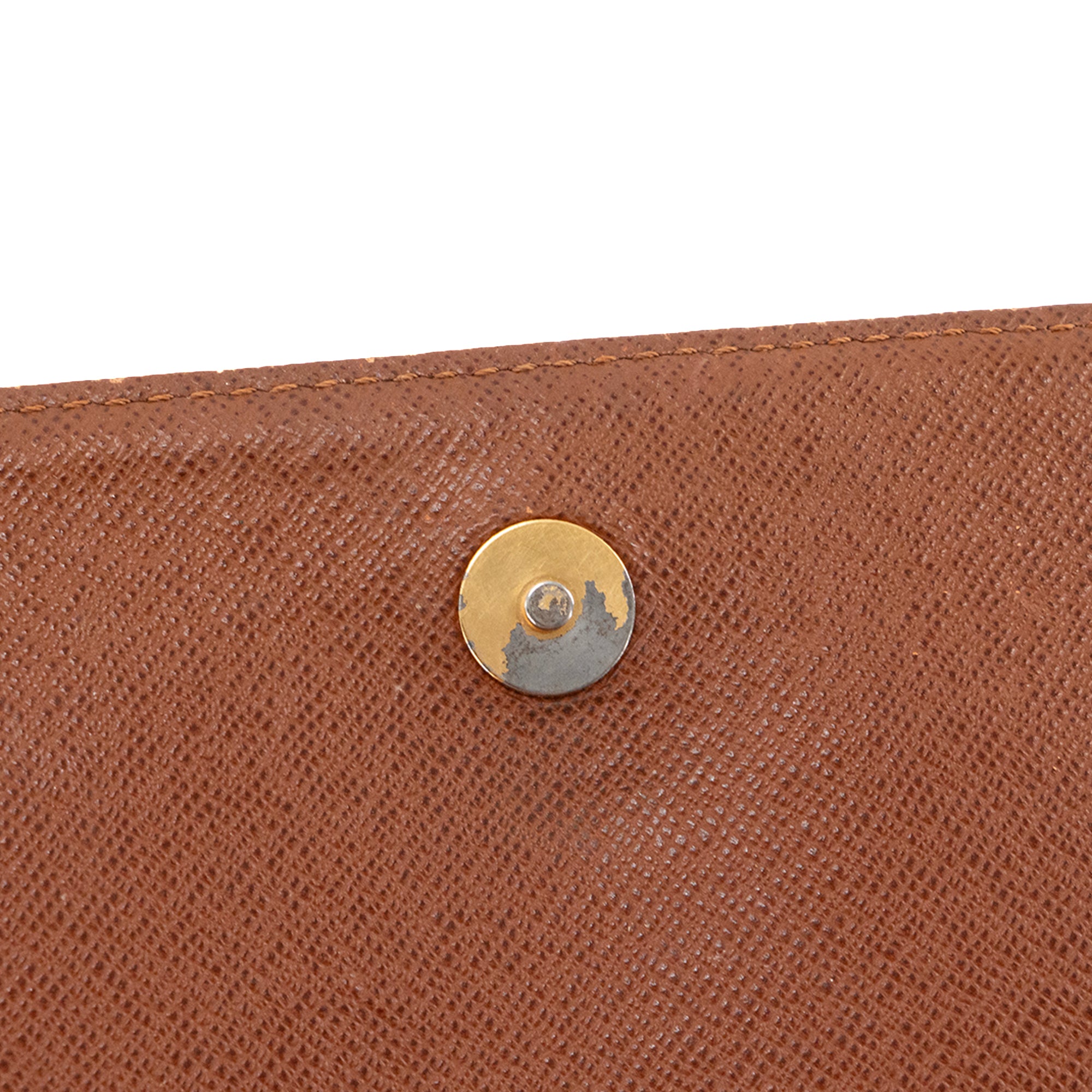 LOUIS VUITTON - Long monogrammed canvas messenger bag