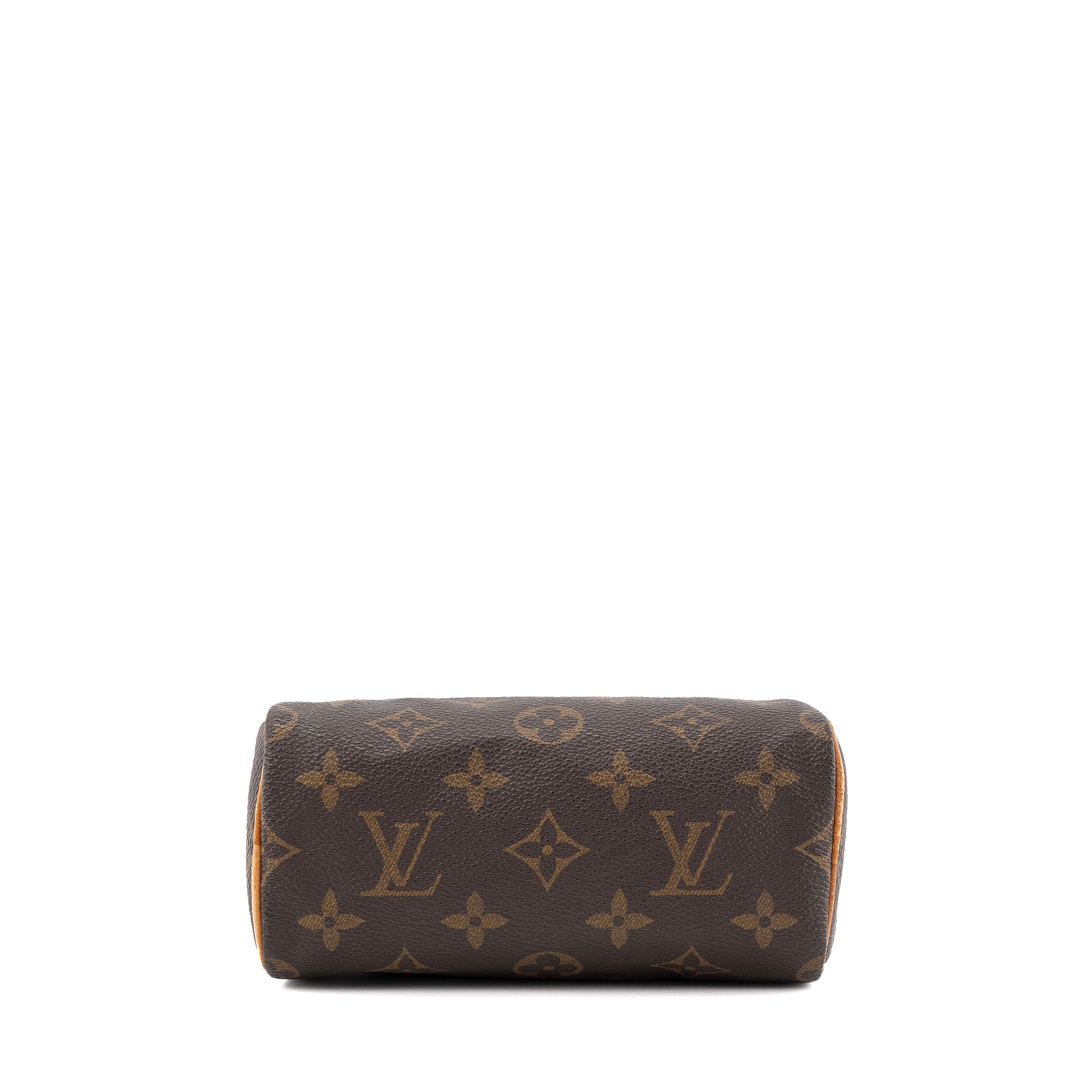 LOUIS VUITTON - Sac à bandoulière Nano Speedy Louis Vuitton en toile enduite monogrammée
