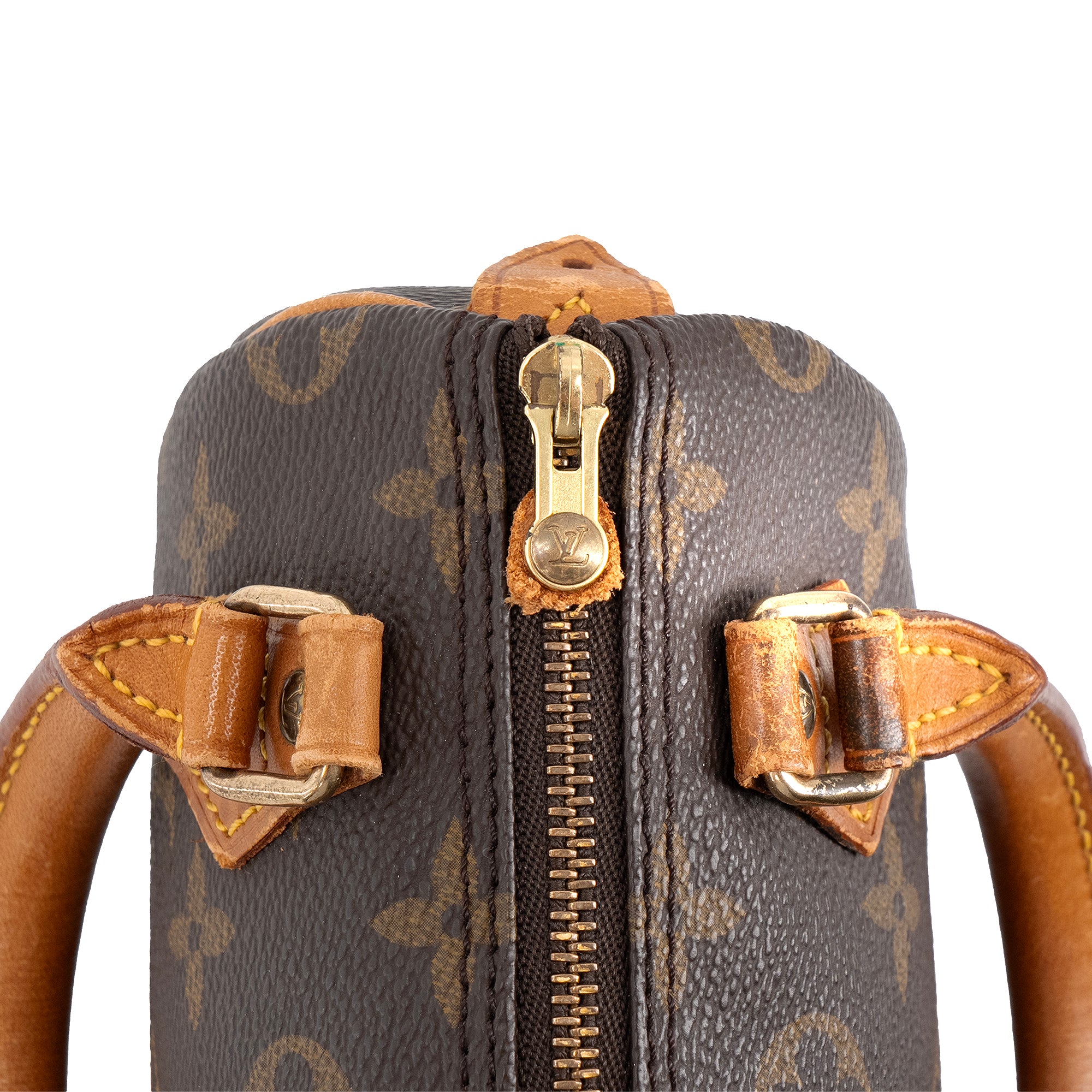 LOUIS VUITTON - Sac à bandoulière Nano Speedy Louis Vuitton en toile enduite monogrammée