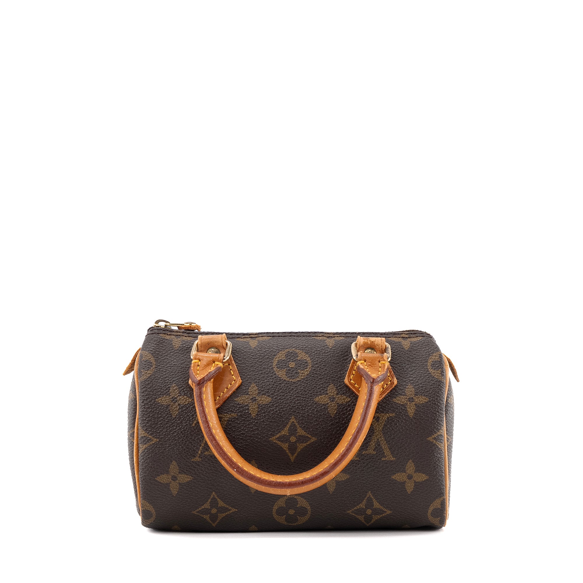 LOUIS VUITTON - Sac à bandoulière Nano Speedy Louis Vuitton en toile enduite monogrammée