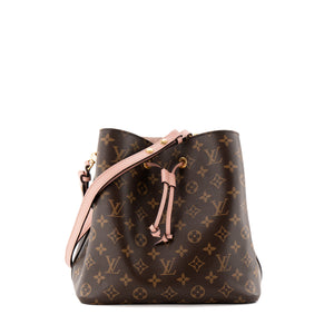 LOUIS VUITTON - Sac à bandoulière NeoNoe Louis Vuitton en toile enduite monogrammée et cuir rose