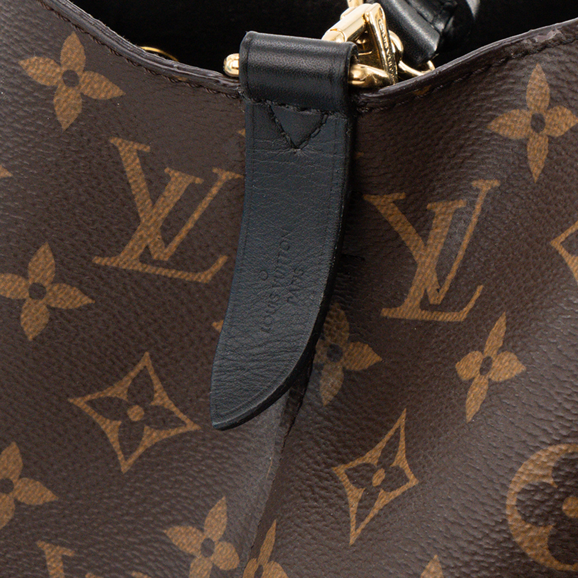 LOUIS VUITTON - Sac à bandoulière NéoNoé Louis Vuitton en toile enduite monogrammée marron et noir