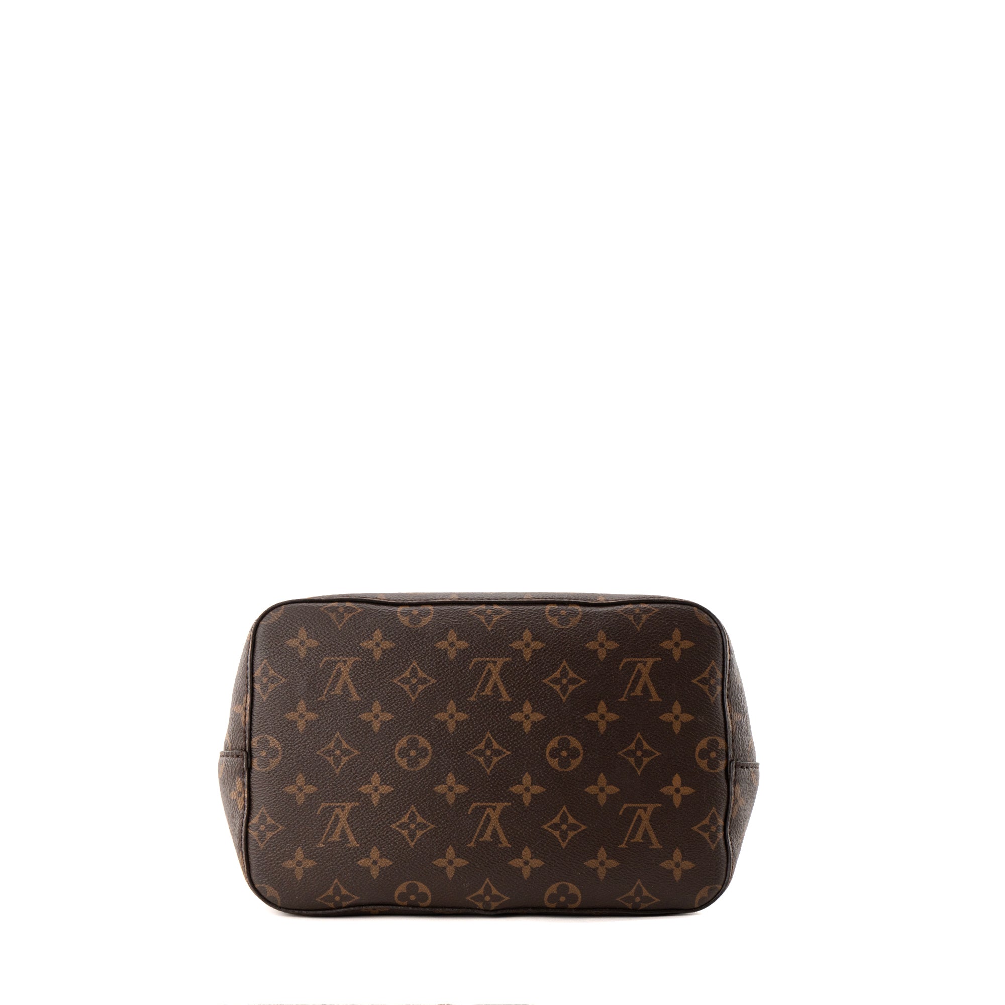 LOUIS VUITTON - Sac à bandoulière NéoNoé Louis Vuitton en toile enduite monogrammée marron et rouge