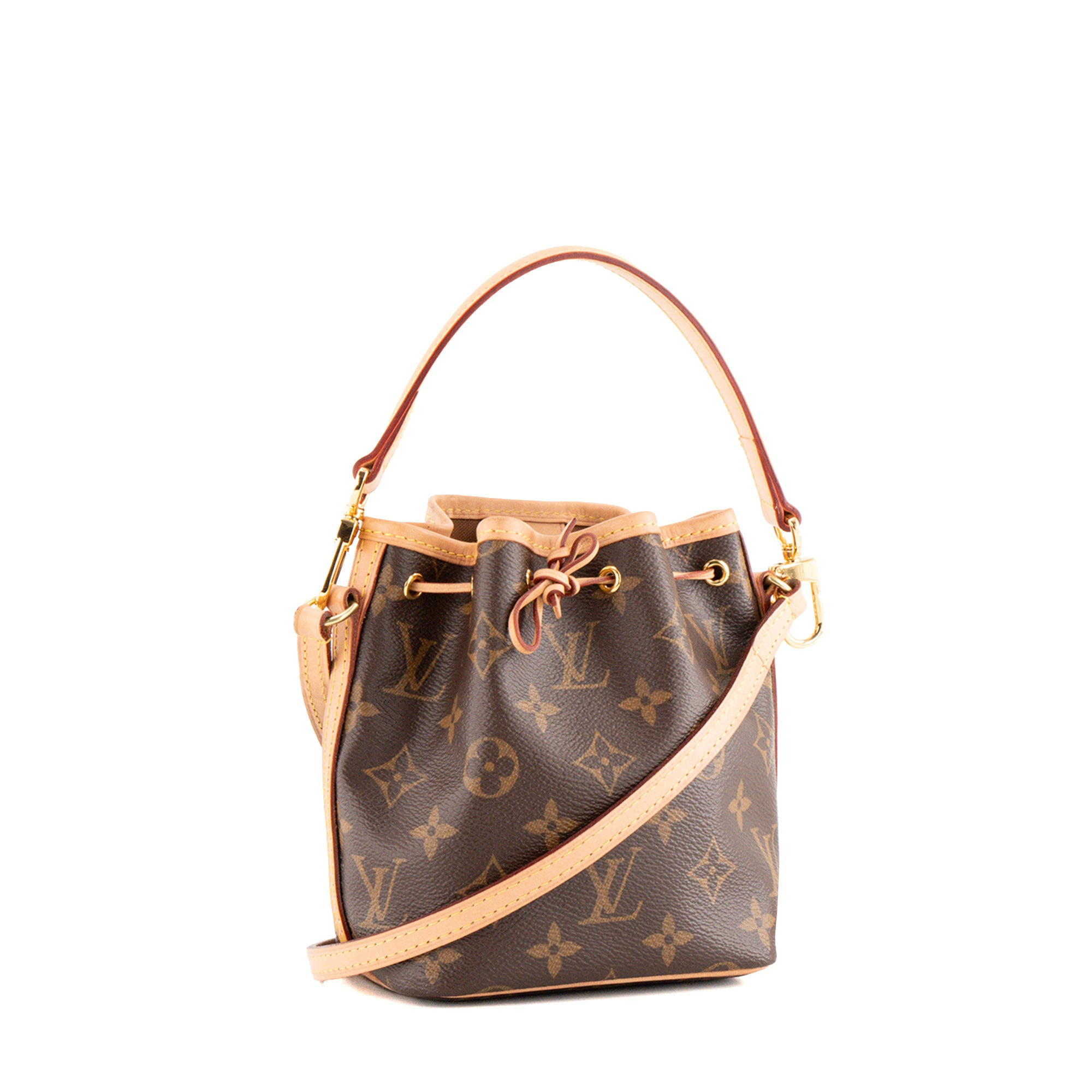 LOUIS VUITTON - Sac à bandoulière Noé Nano Louis Vuitton en toile enduite monogrammée