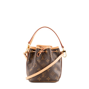 LOUIS VUITTON - Sac à bandoulière Noé Nano Louis Vuitton en toile enduite monogrammée