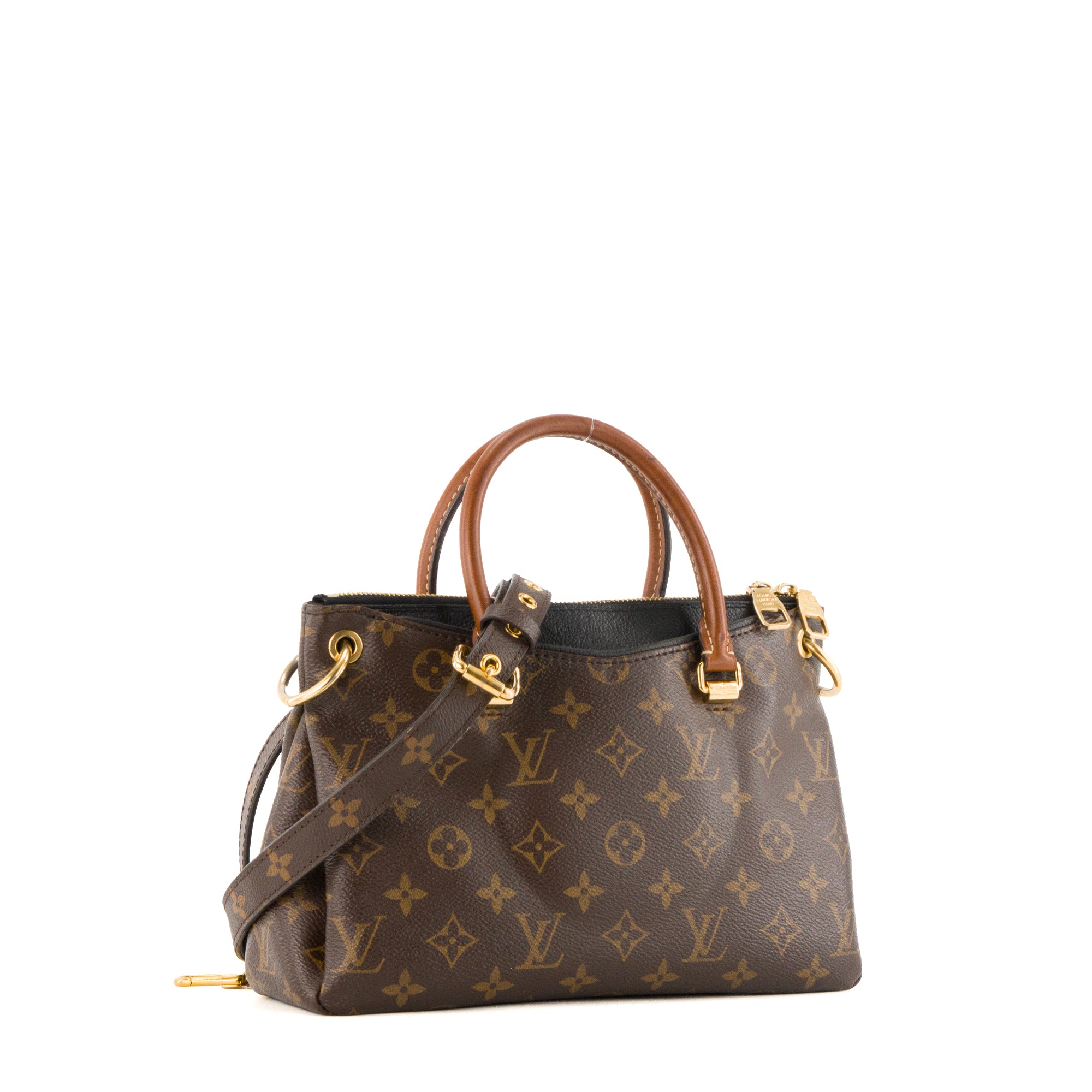 LOUIS VUITTON - Sac à bandoulière Pallas BB Louis Vuitton en toile enduite monogrammée