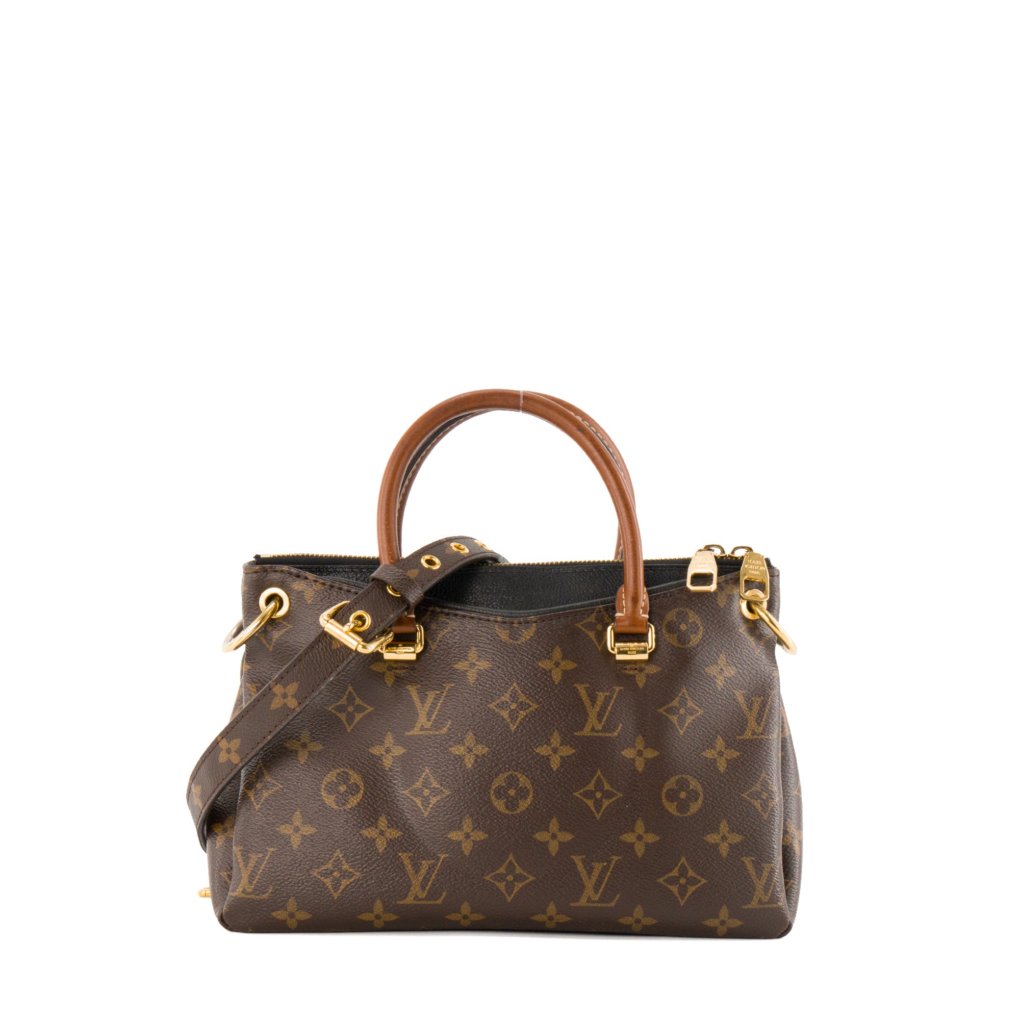 LOUIS VUITTON - Sac à bandoulière Pallas BB Louis Vuitton en toile enduite monogrammée