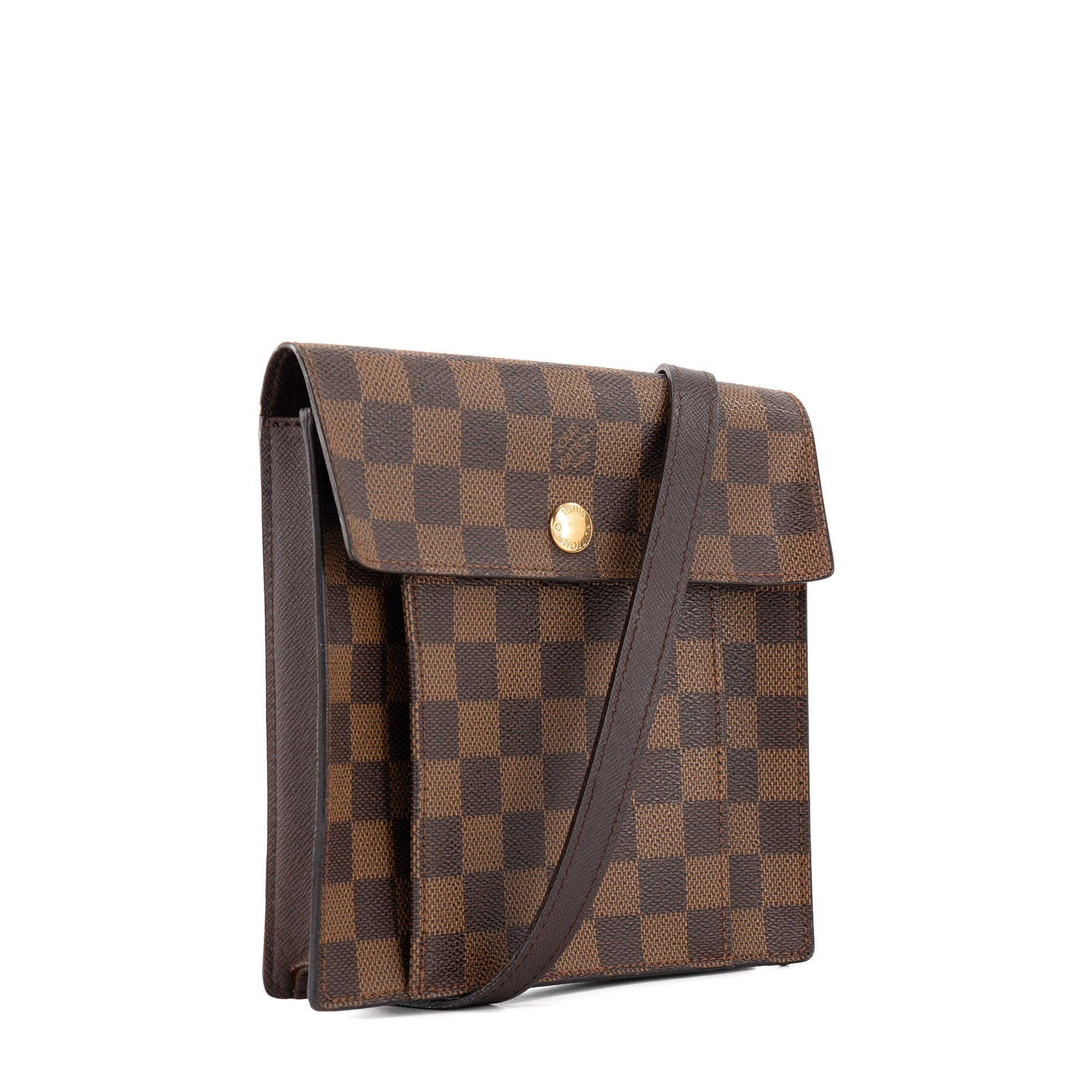 LOUIS VUITTON - Sac à bandoulière Pimlico Louis Vuitton en toile enduite damier ébène