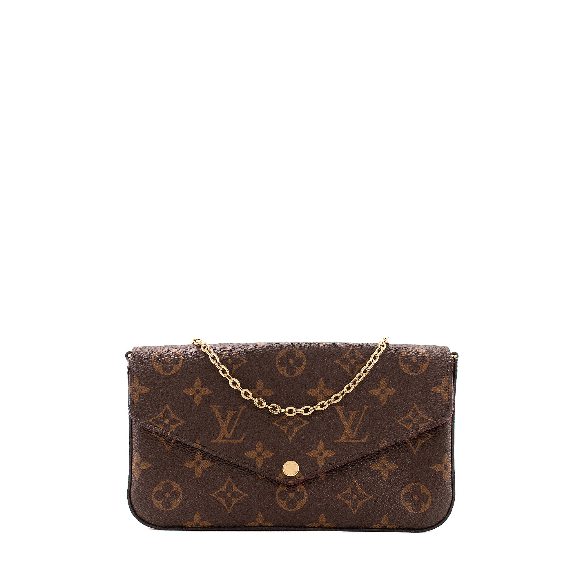 LOUIS VUITTON - Sac à bandoulière Pochette Félicie Louis Vuitton en toile enduite monogrammée