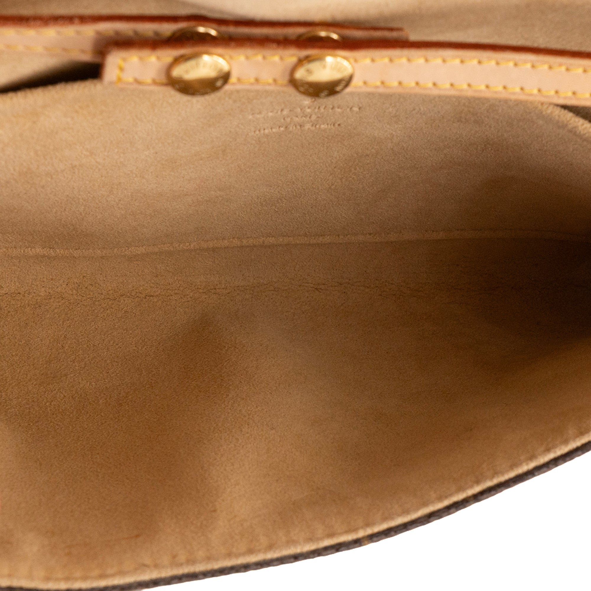 LOUIS VUITTON - Sac à bandoulière Pochette Twin Louis Vuitton en toile enduite monogrammée marron vintage