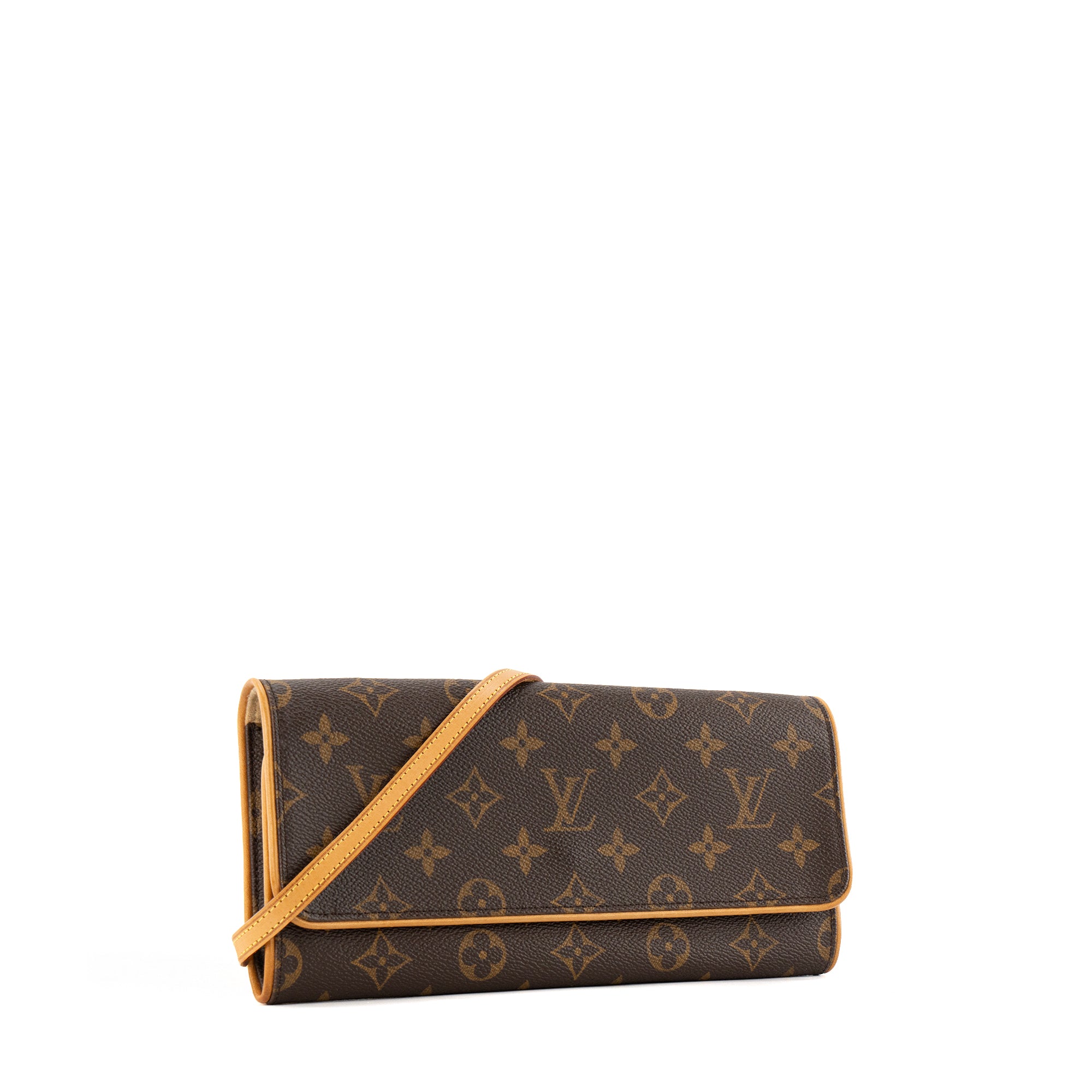 LOUIS VUITTON - Sac à bandoulière Pochette Twin Louis Vuitton en toile monogrammée vintage