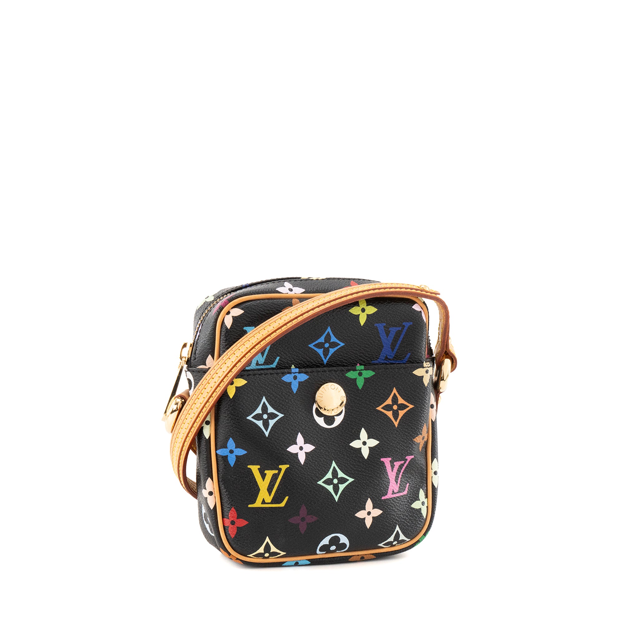 LOUIS VUITTON - Sac à bandoulière Rift Louis Vuitton x Murakami en toile enduite monogrammée multicolore
