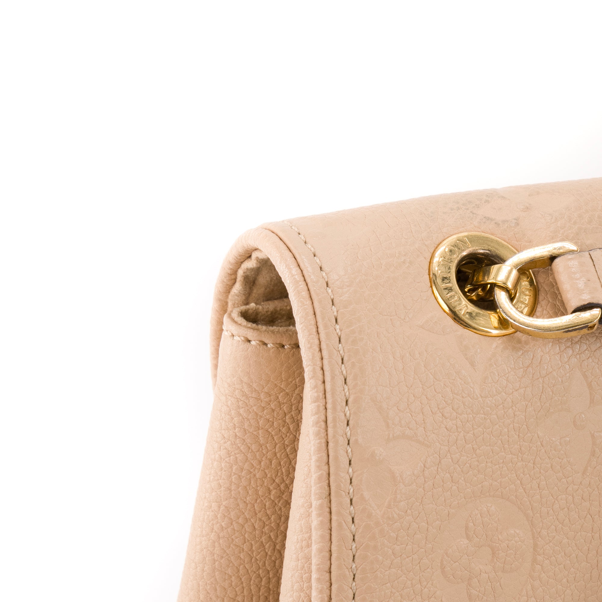 LOUIS VUITTON - Sac à bandoulière Saint Germain Louis Vuitton en cuir grainé beige