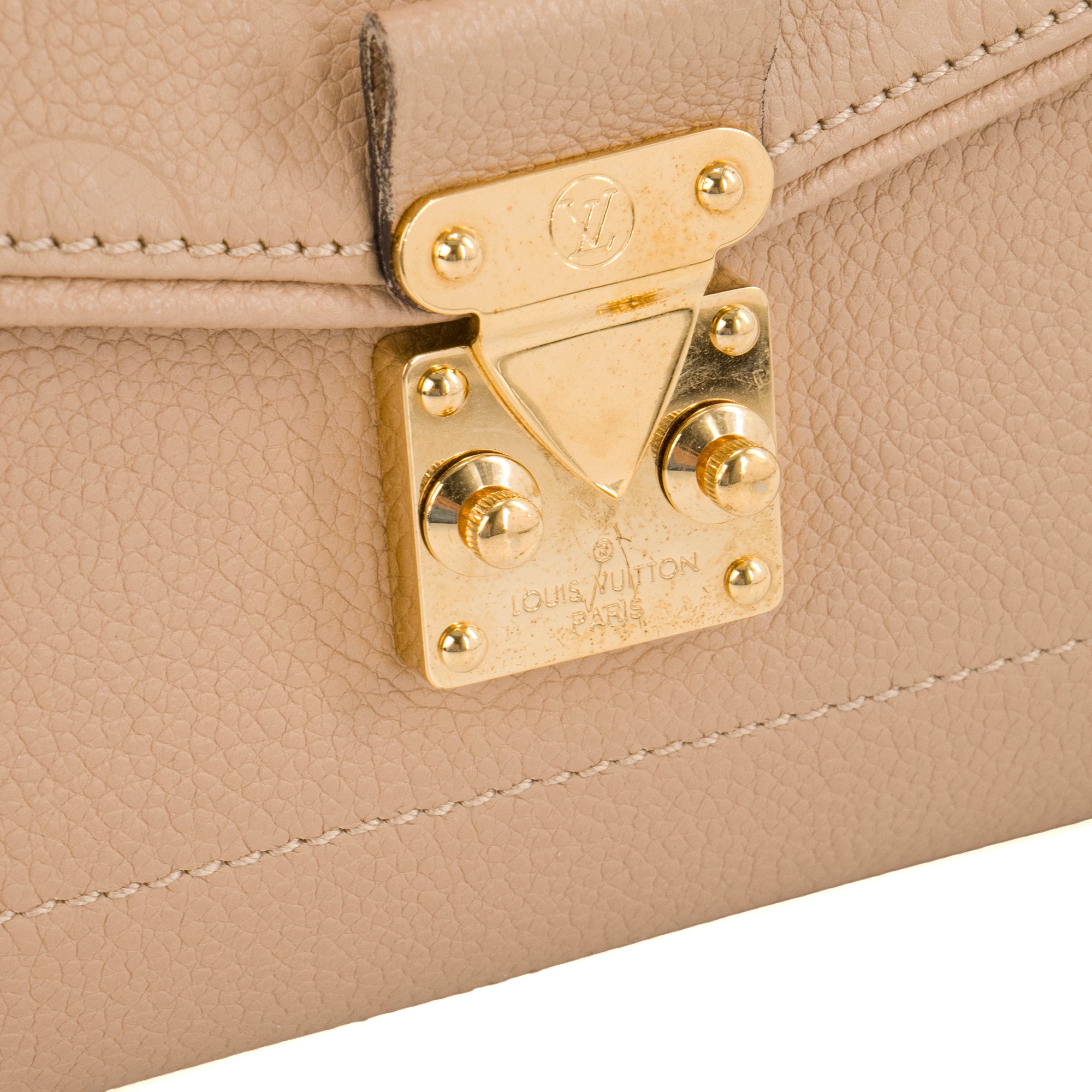 LOUIS VUITTON - Sac à bandoulière Saint Germain Louis Vuitton en cuir grainé beige