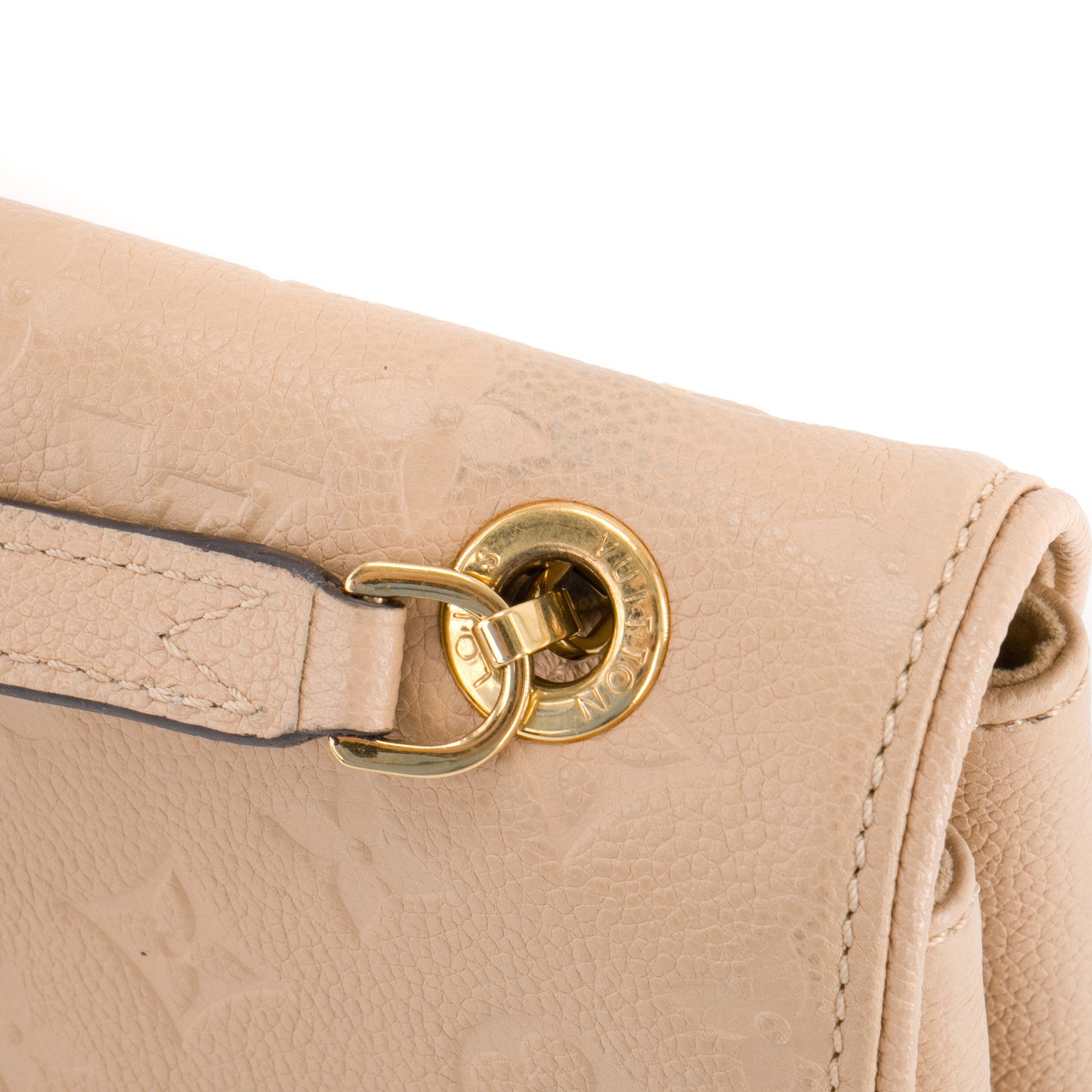 LOUIS VUITTON - Sac à bandoulière Saint Germain Louis Vuitton en cuir grainé beige