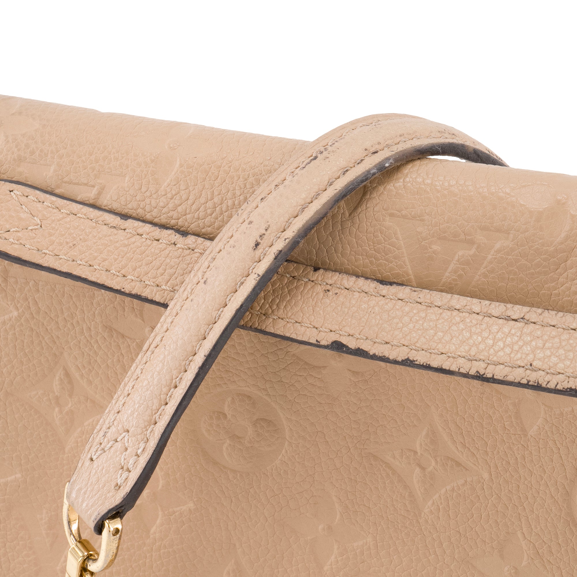 LOUIS VUITTON - Sac à bandoulière Saint Germain Louis Vuitton en cuir grainé beige