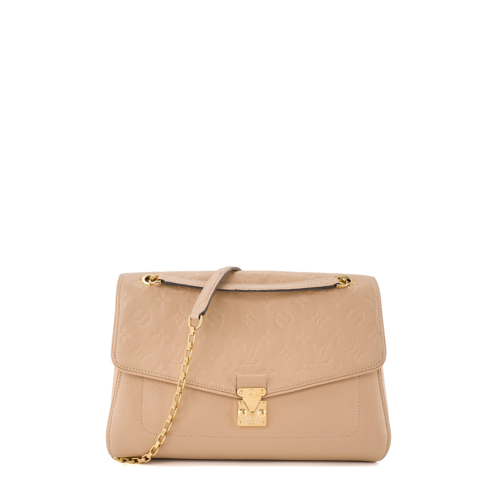 LOUIS VUITTON - Sac à bandoulière Saint Germain Louis Vuitton en cuir grainé beige