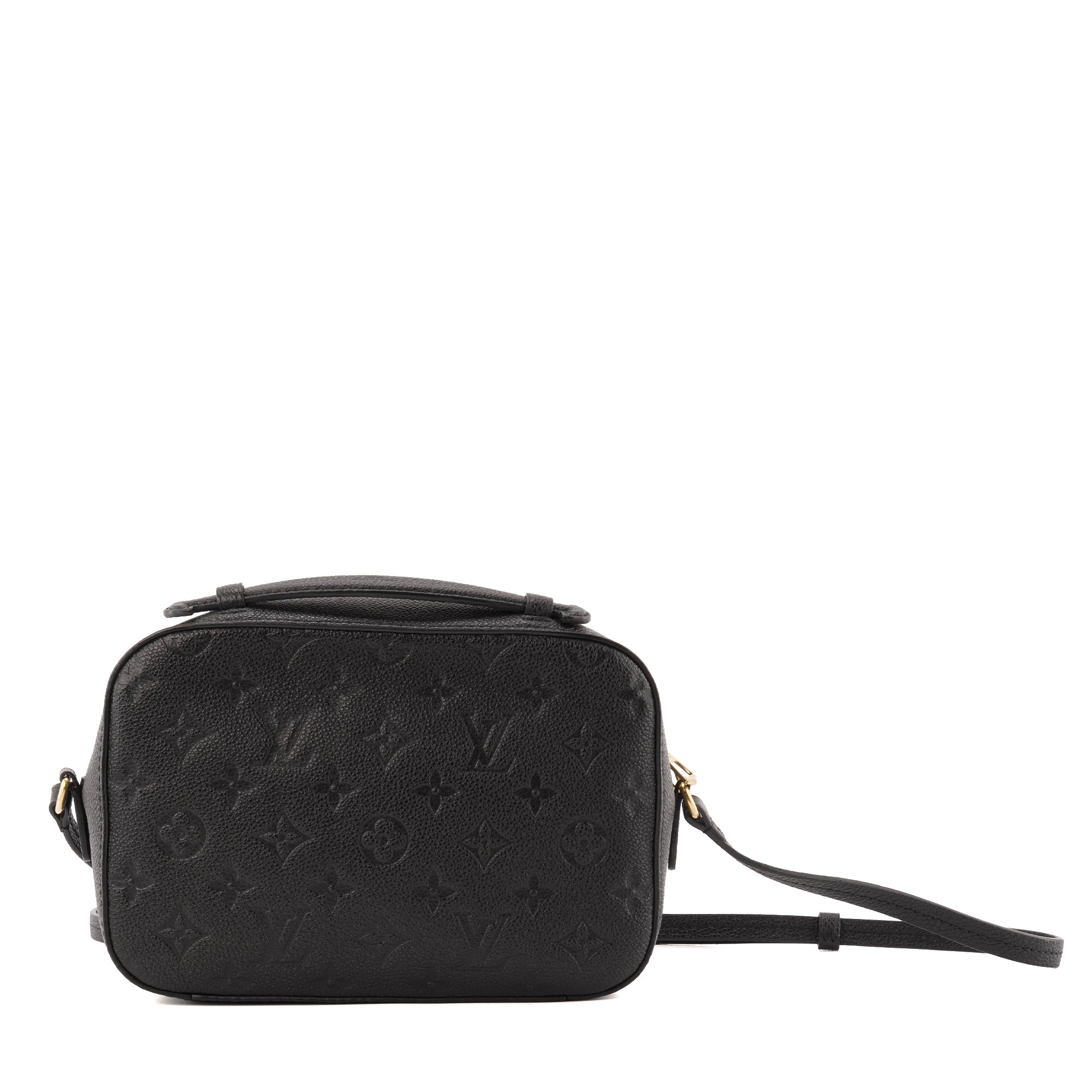 LOUIS VUITTON - Sac à bandoulière Saintonge Louis Vuitton en cuir empreinte noir