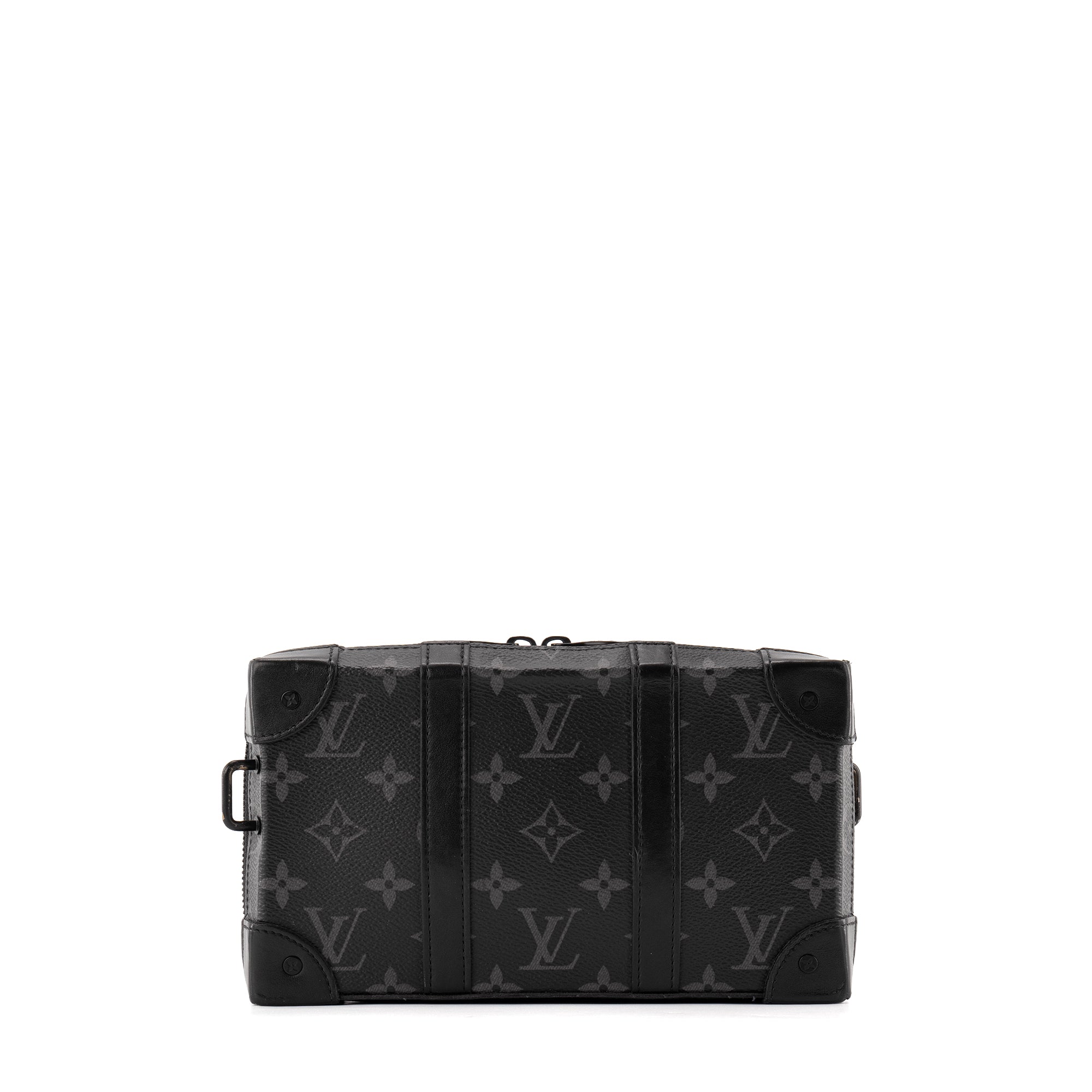 LOUIS VUITTON - Sac à bandoulière Soft Trunk Louis Vuitton en toile enduite monogrammée éclipse