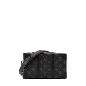LOUIS VUITTON - Sac à bandoulière Soft Trunk Louis Vuitton en toile enduite monogrammée éclipse