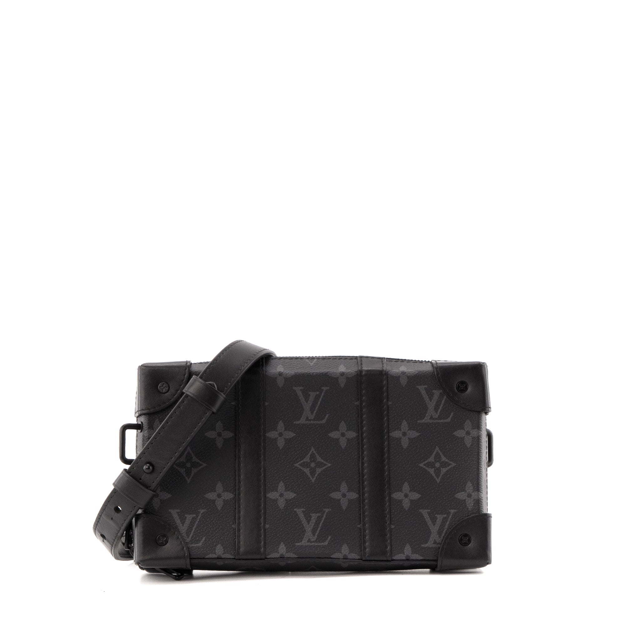 LOUIS VUITTON - Sac à bandoulière Soft Trunk Louis Vuitton en toile enduite monogrammée éclipse