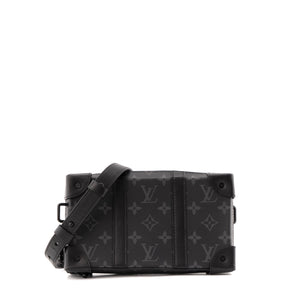 LOUIS VUITTON - Sac à bandoulière Soft Trunk Louis Vuitton en toile enduite monogrammée éclipse