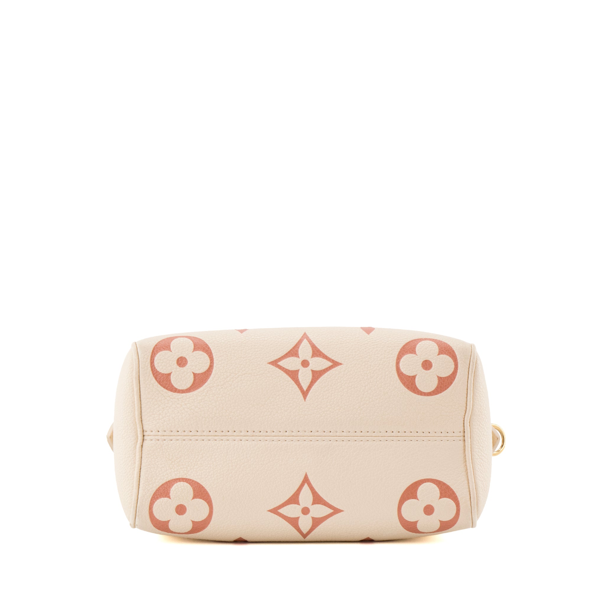 LOUIS VUITTON - Sac à bandoulière Speedy 20 Louis Vuitton en cuir empreinte beige édition limitée