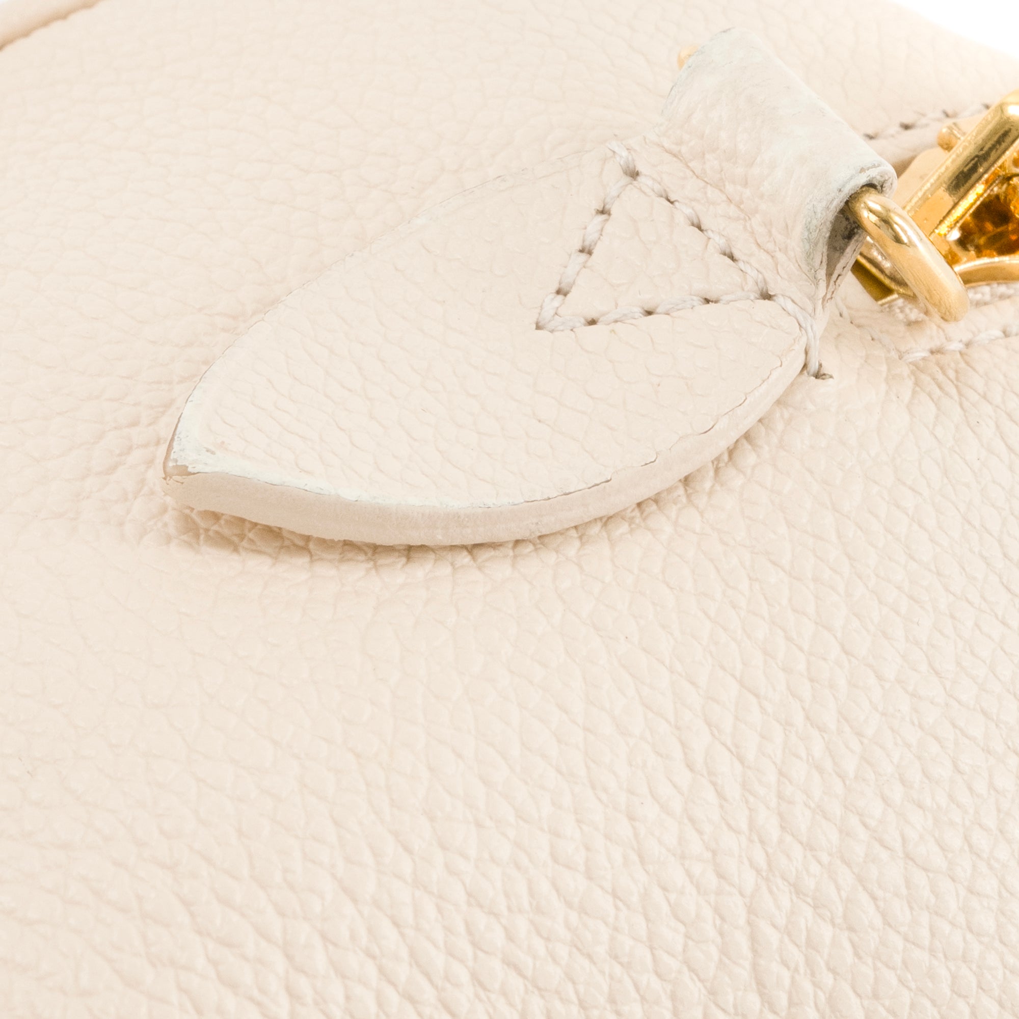 LOUIS VUITTON - Sac à bandoulière Speedy 20 Louis Vuitton en cuir empreinte beige édition limitée