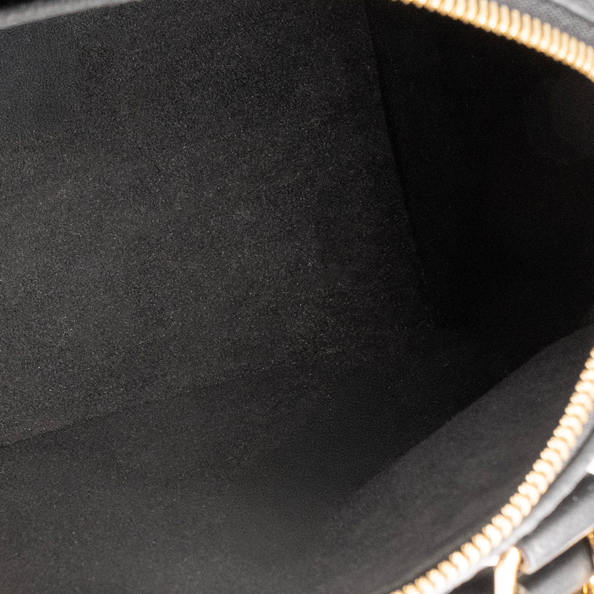 LOUIS VUITTON - Sac à bandoulière Speedy 20 Louis Vuitton en cuir empreinte noir
