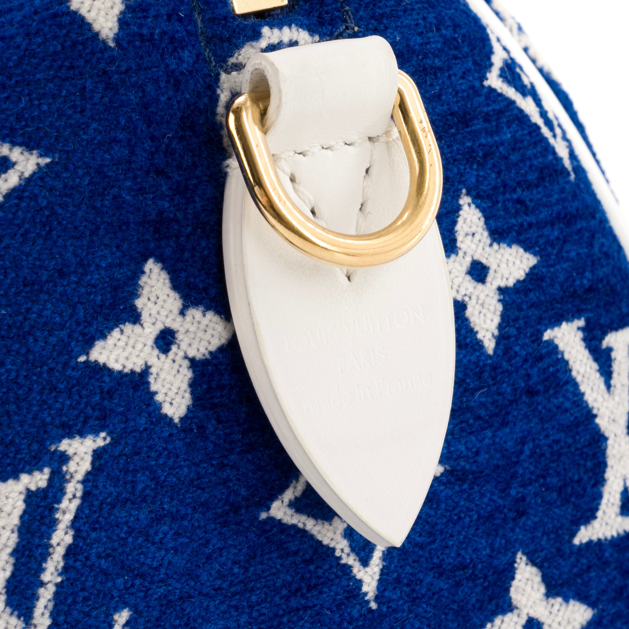 LOUIS VUITTON - Sac à bandoulière Speedy 20 Louis Vuitton en éponge bleue