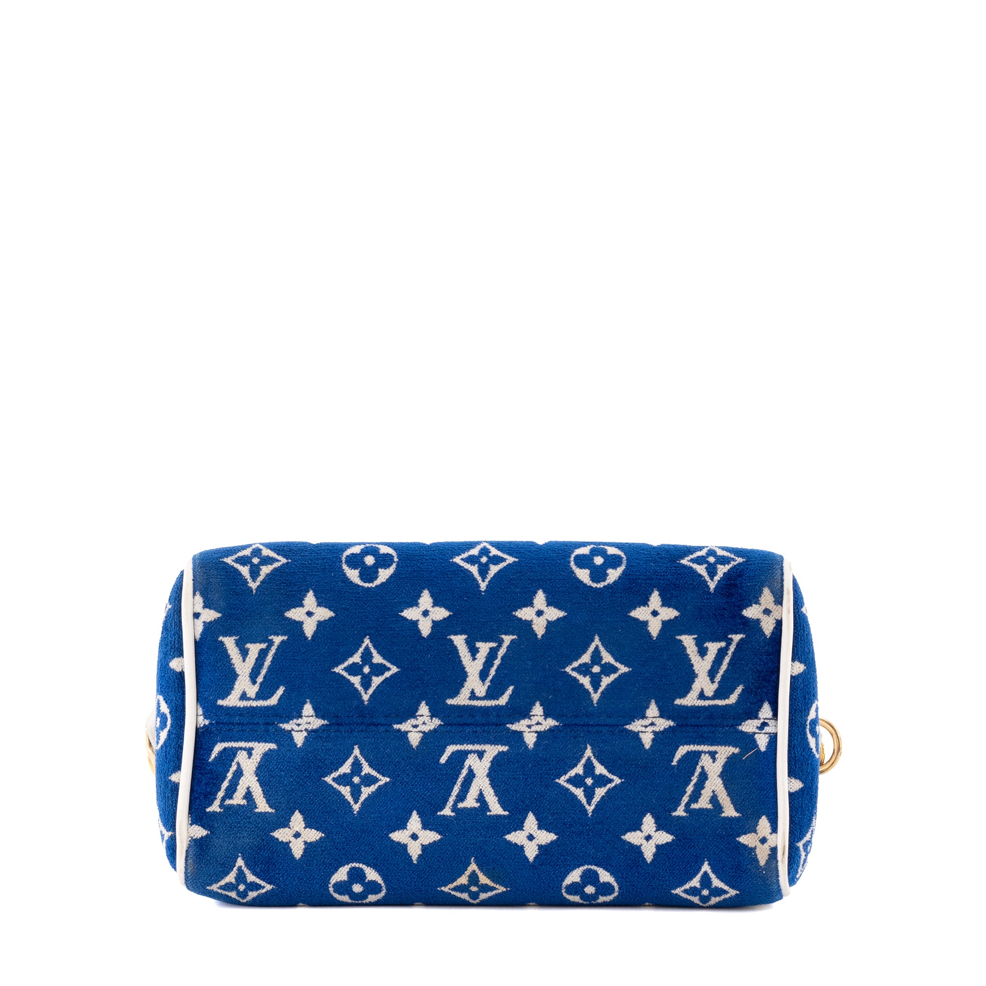LOUIS VUITTON - Sac à bandoulière Speedy 20 Louis Vuitton en éponge bleue