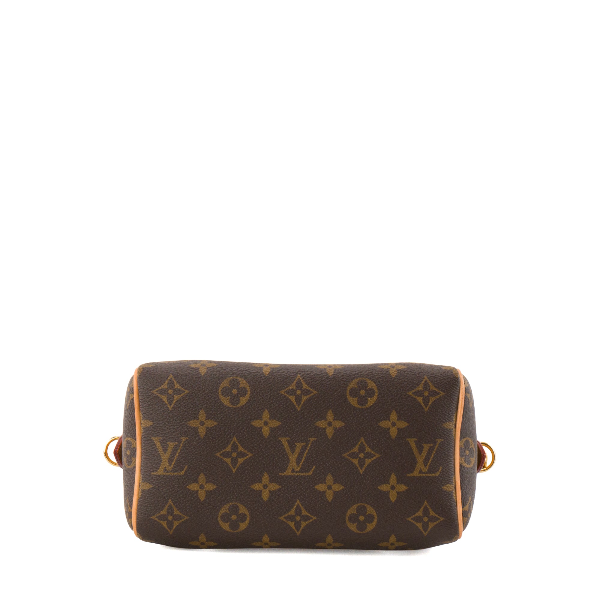 LOUIS VUITTON - Sac à bandoulière Speedy 20 Louis Vuitton en toile enduite monogrammée marron