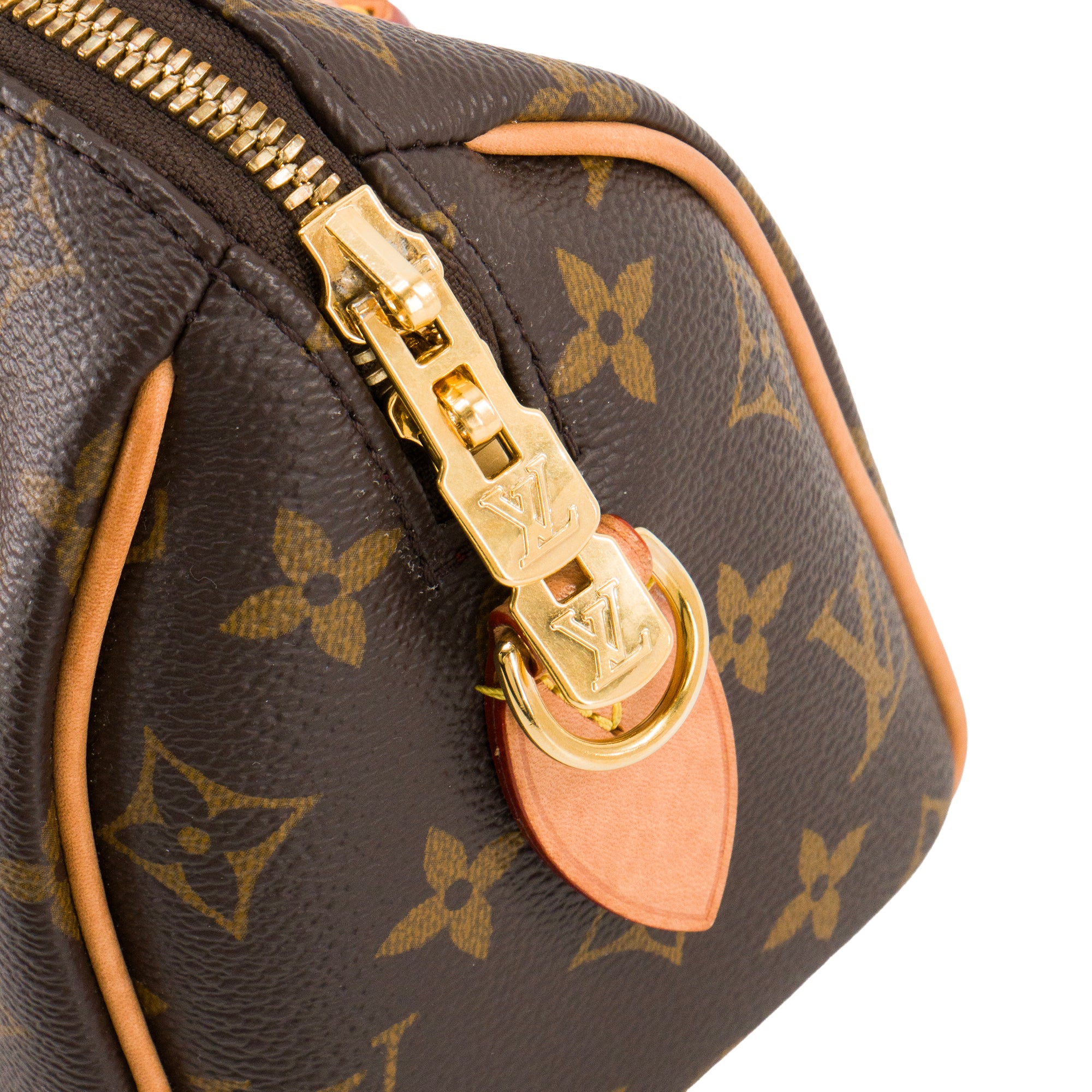 LOUIS VUITTON - Sac à bandoulière Speedy 20 Louis Vuitton en toile enduite monogrammée marron