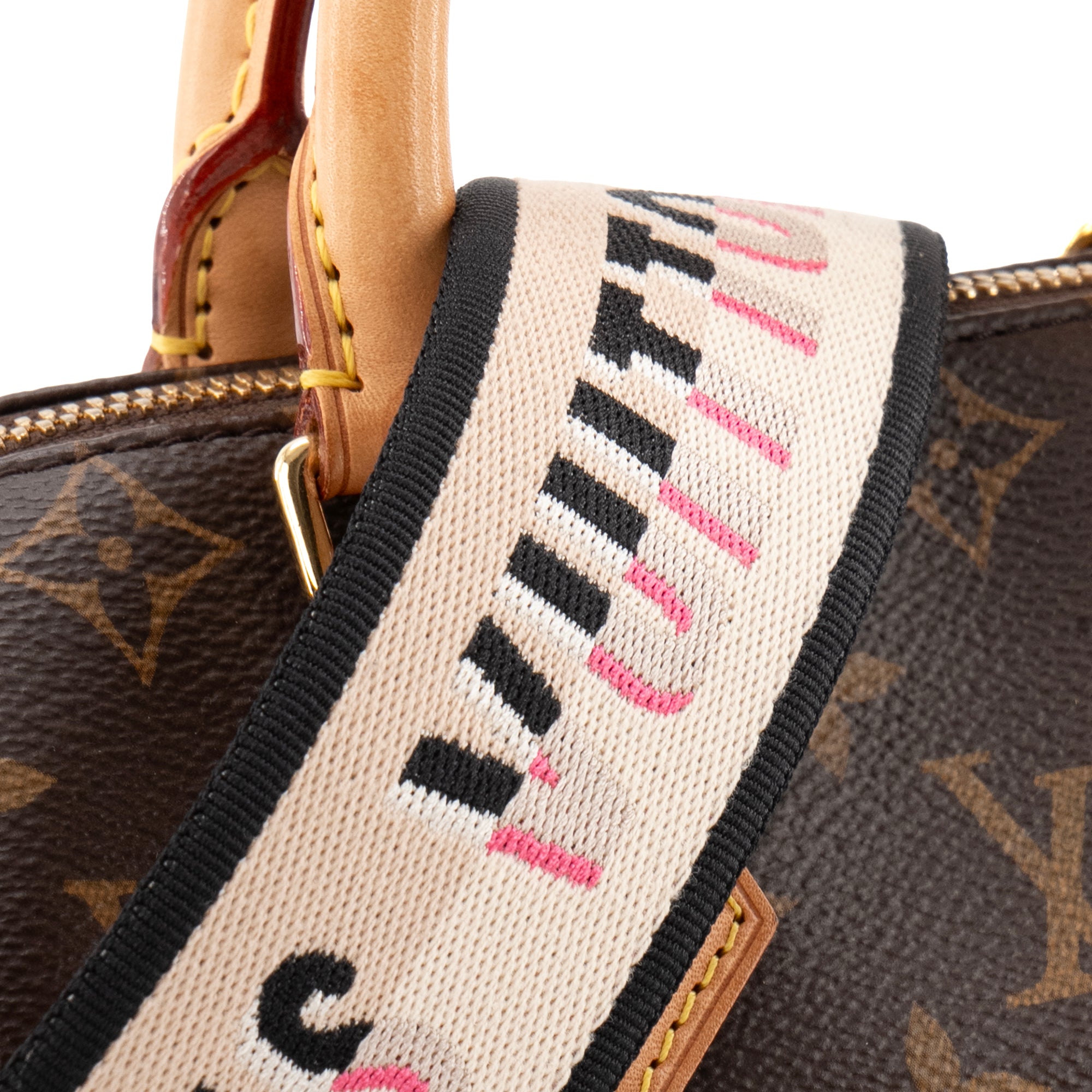 LOUIS VUITTON - Sac à bandoulière Speedy 20 Louis Vuitton en toile enduite monogrammée