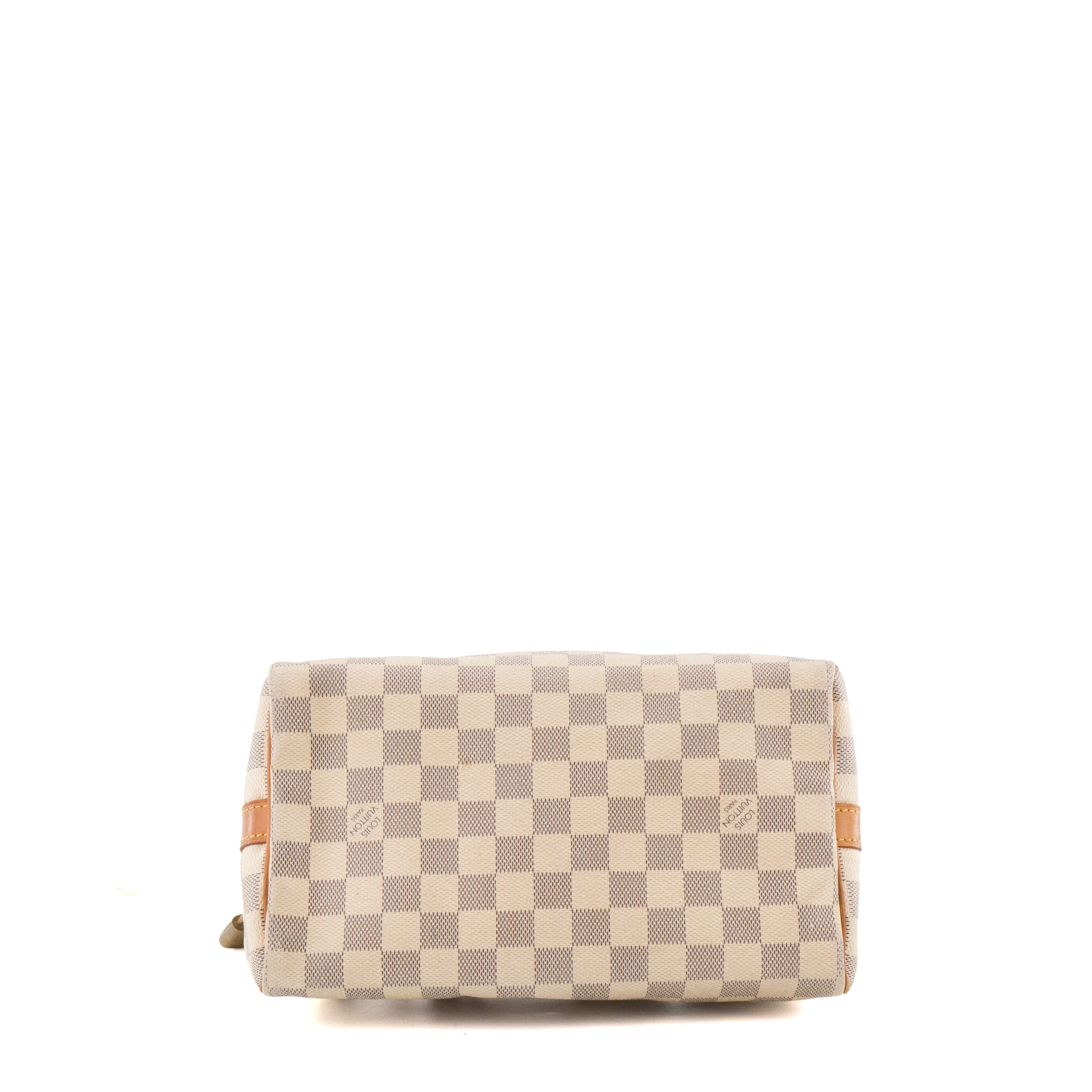 LOUIS VUITTON - Sac à bandoulière Speedy 25 Louis Vuitton en toile enduire damier azur