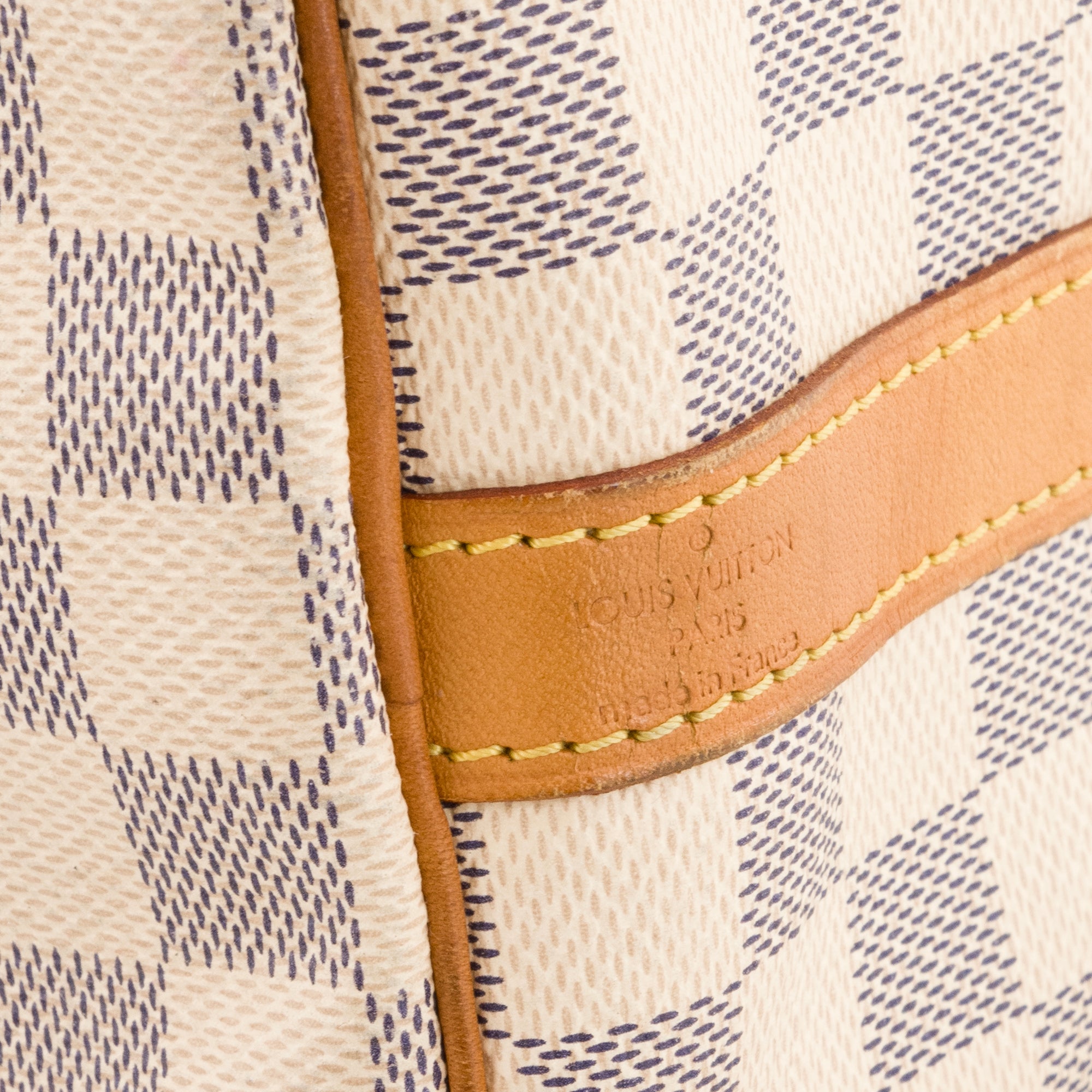 LOUIS VUITTON - Sac à bandoulière Speedy 25 Louis Vuitton en toile enduire damier azur