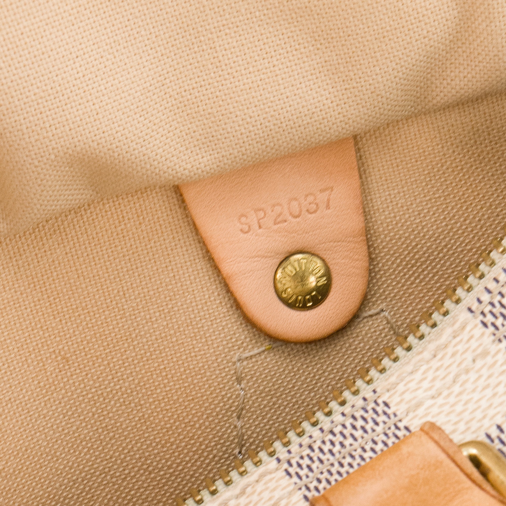 LOUIS VUITTON - Sac à main Speedy 25 Louis Vuitton en toile enduite damier azur