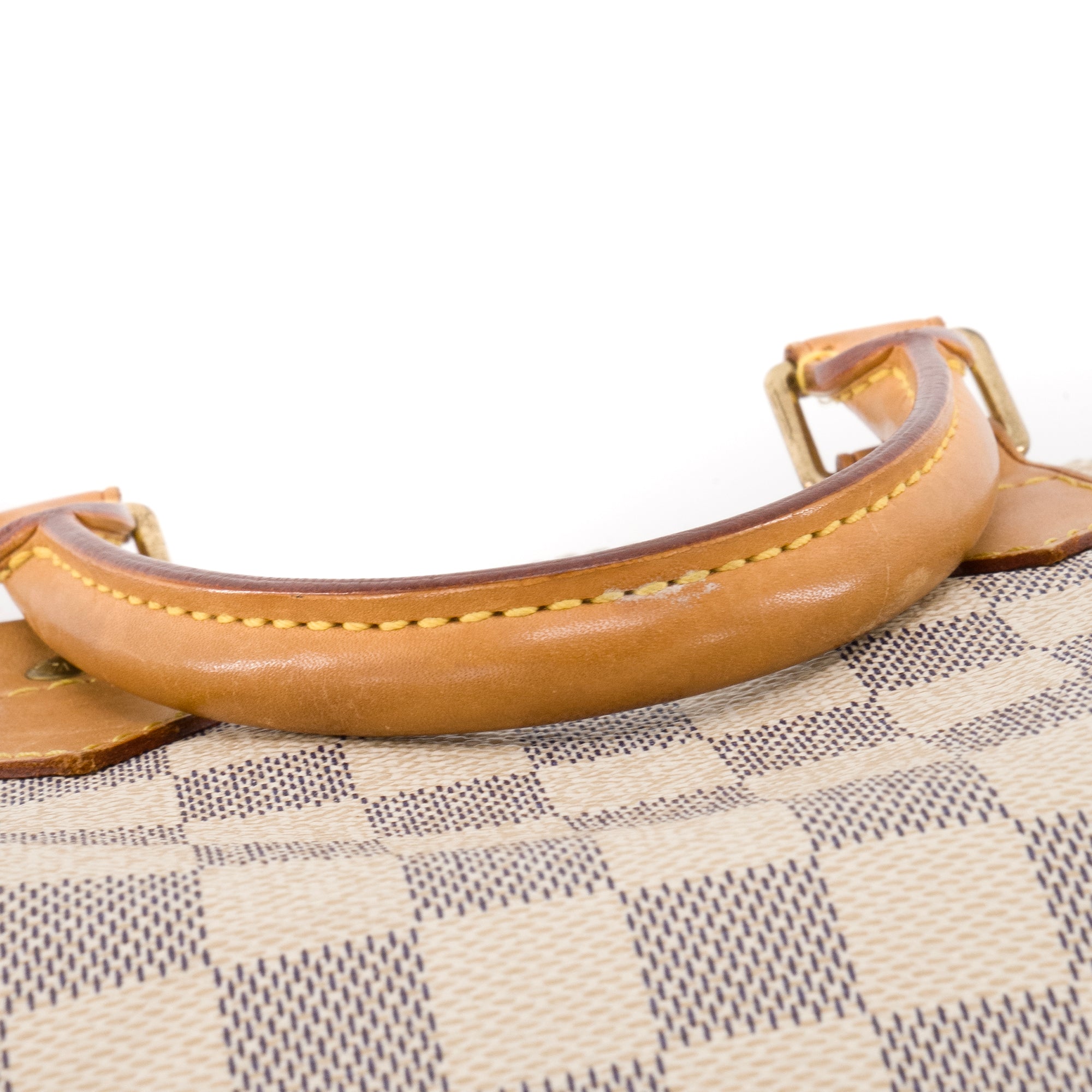 LOUIS VUITTON - Sac à main Speedy 25 Louis Vuitton en toile enduite damier azur