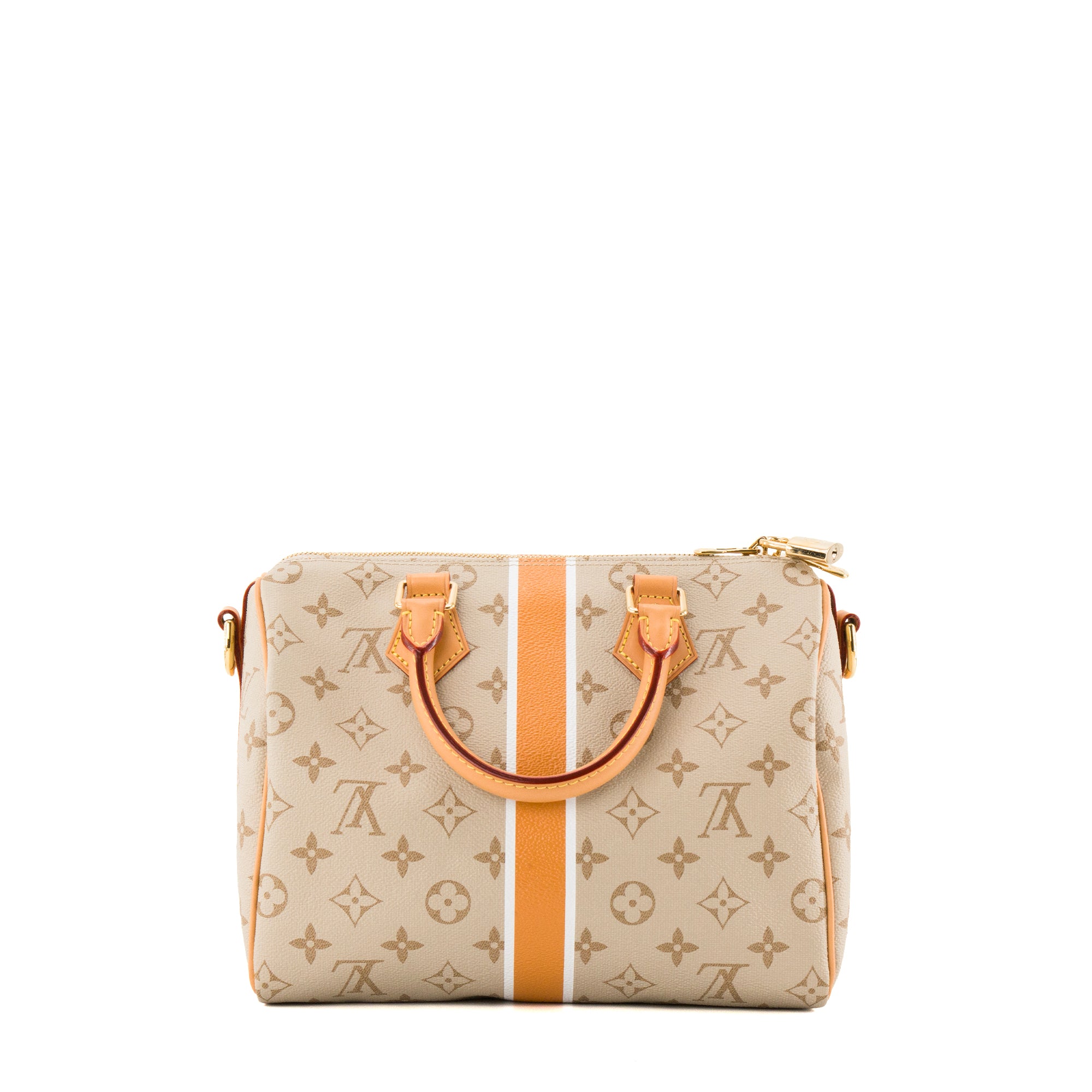 LOUIS VUITTON - Sac à bandoulière Speedy 25 Louis Vuitton en toile enduite Monopaname édition limitée