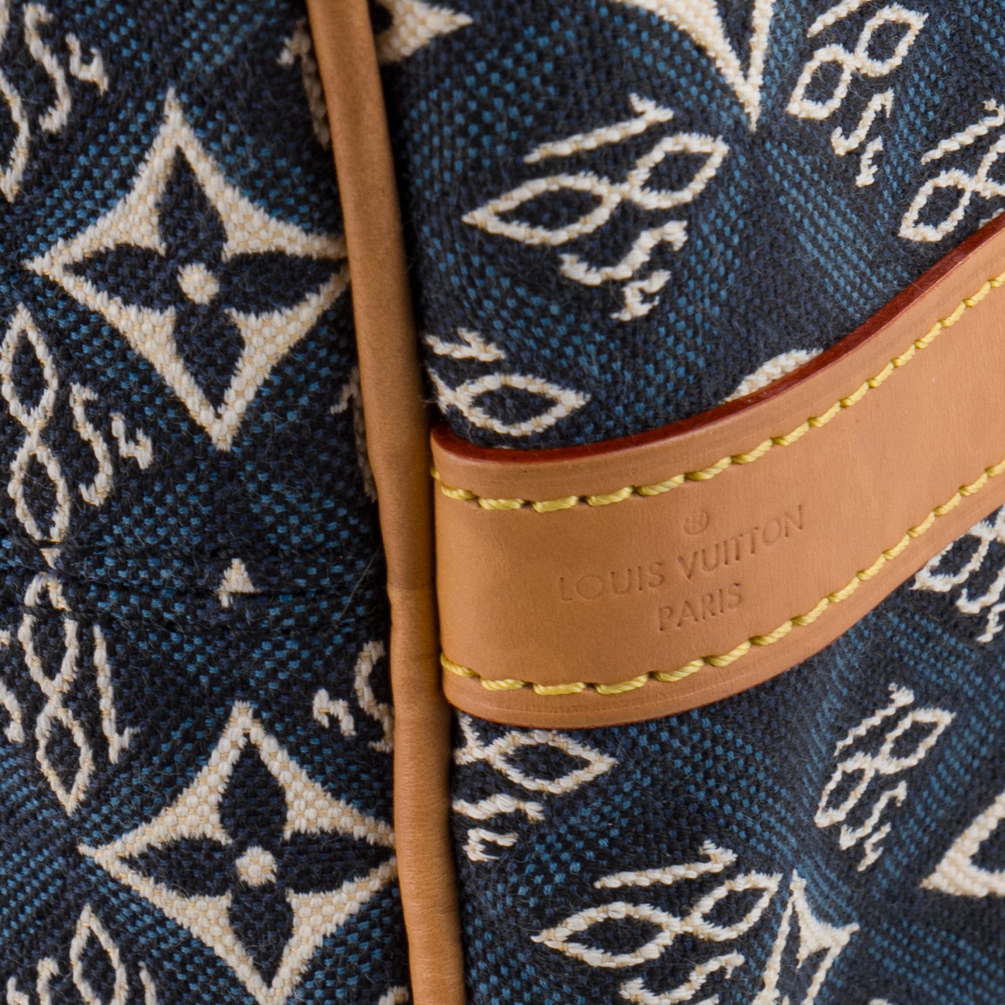 LOUIS VUITTON - Sac à bandoulière Speedy 25 Since 1854 Louis Vuitton en toile denim édition limitée