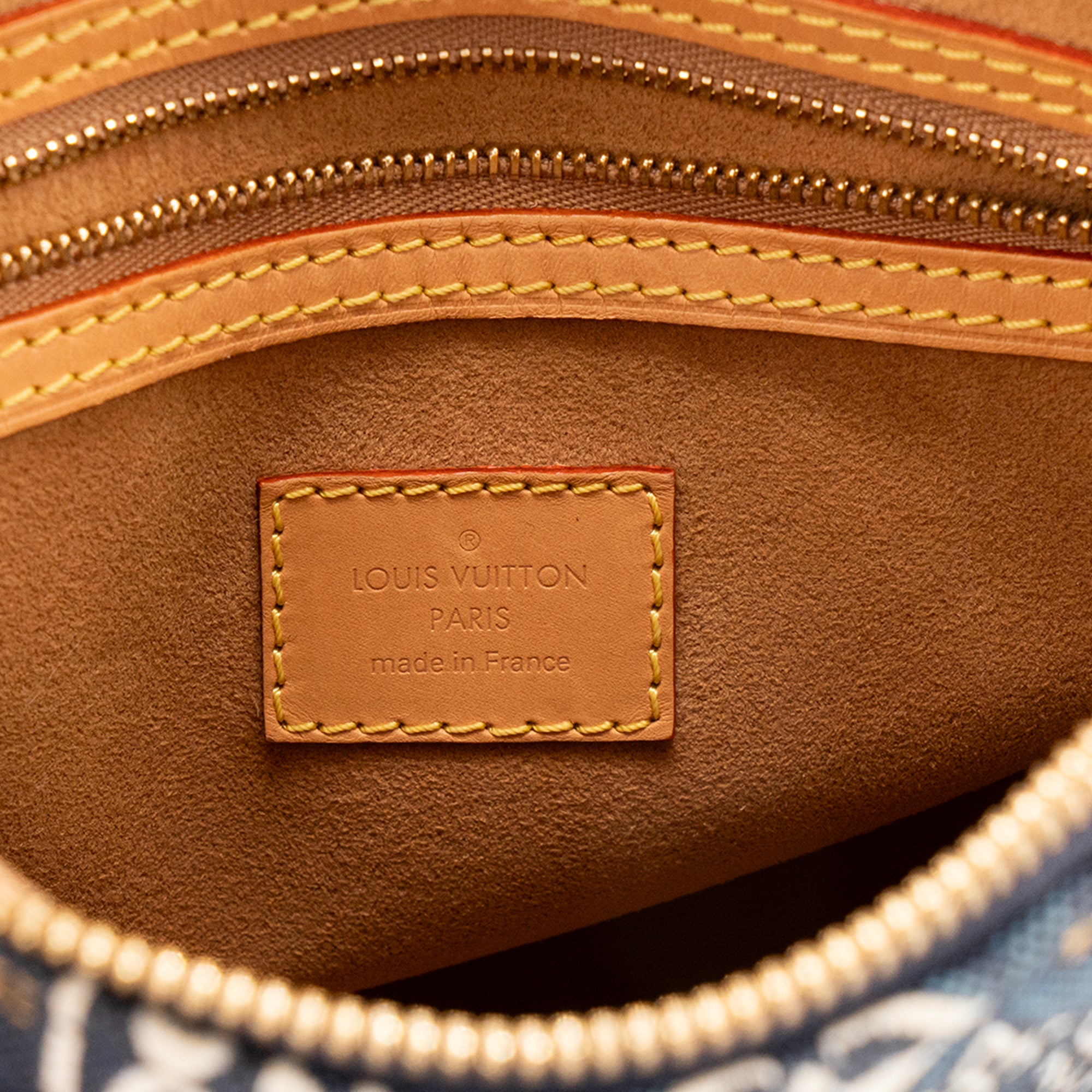 LOUIS VUITTON - Sac à bandoulière Speedy 25 Since 1854 Louis Vuitton en toile jacquard bleu édition limitée