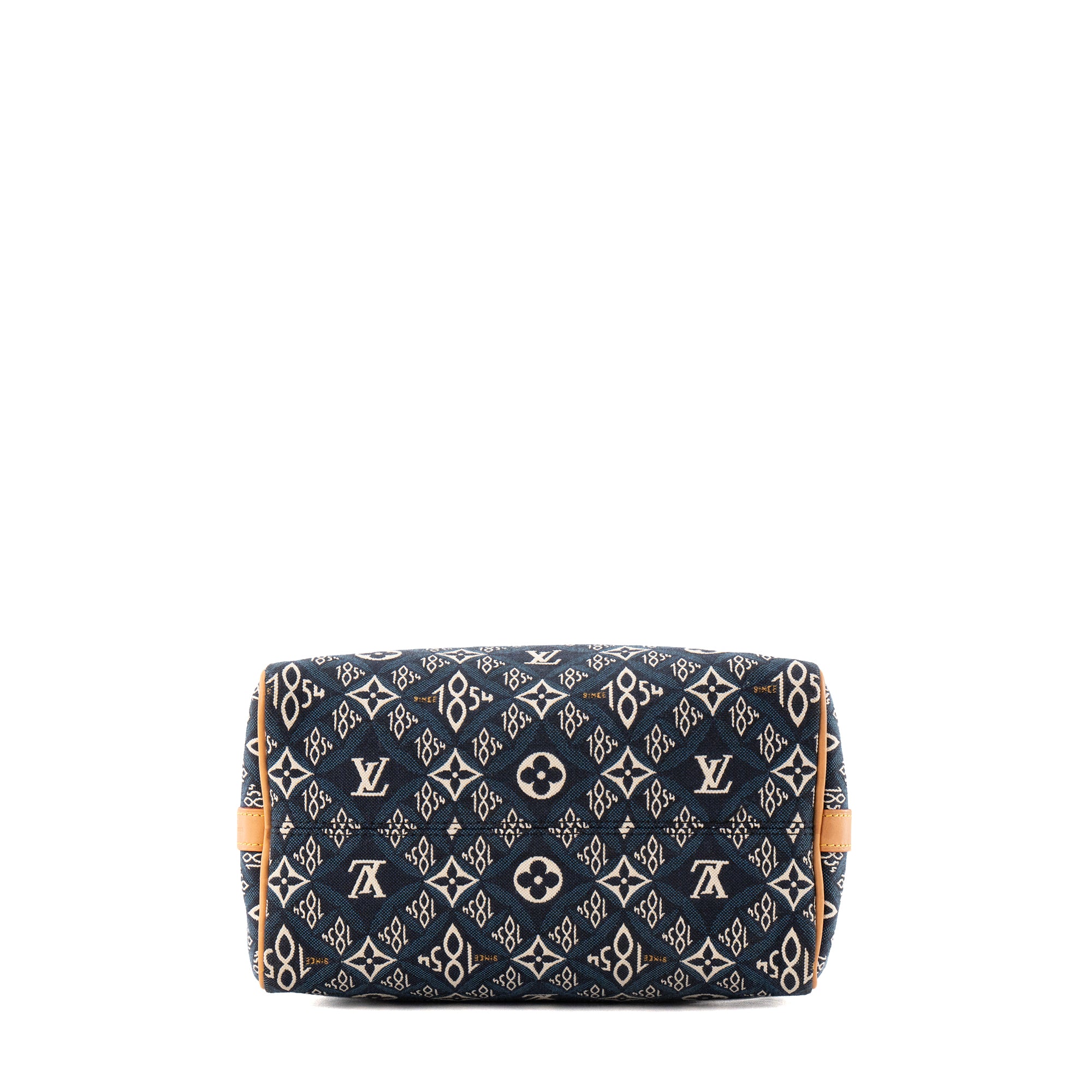 LOUIS VUITTON - Sac à bandoulière Speedy 25 Since 1854 Louis Vuitton en toile jacquard bleu édition limitée