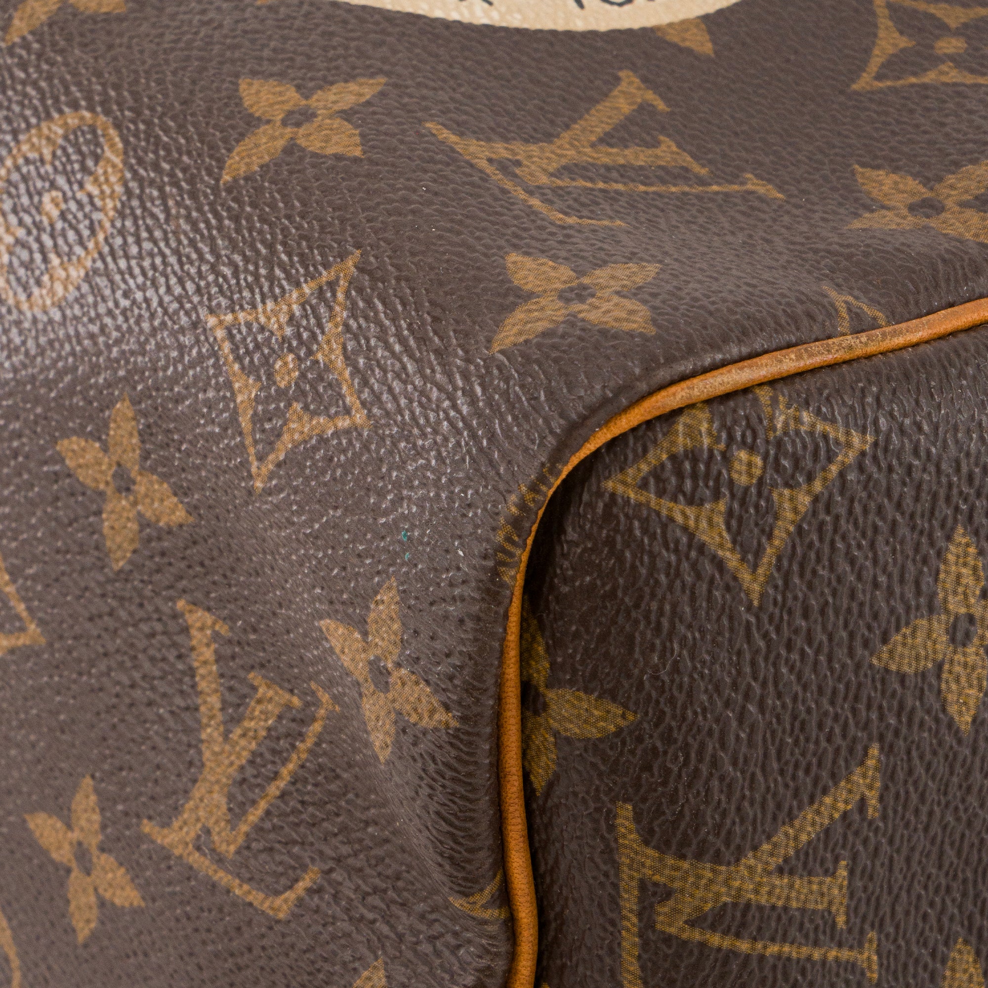 LOUIS VUITTON - Sac à bandoulière Speedy 30 bandoulière World Tour Louis Vuitton en toile enduite monogrammée édition limitée